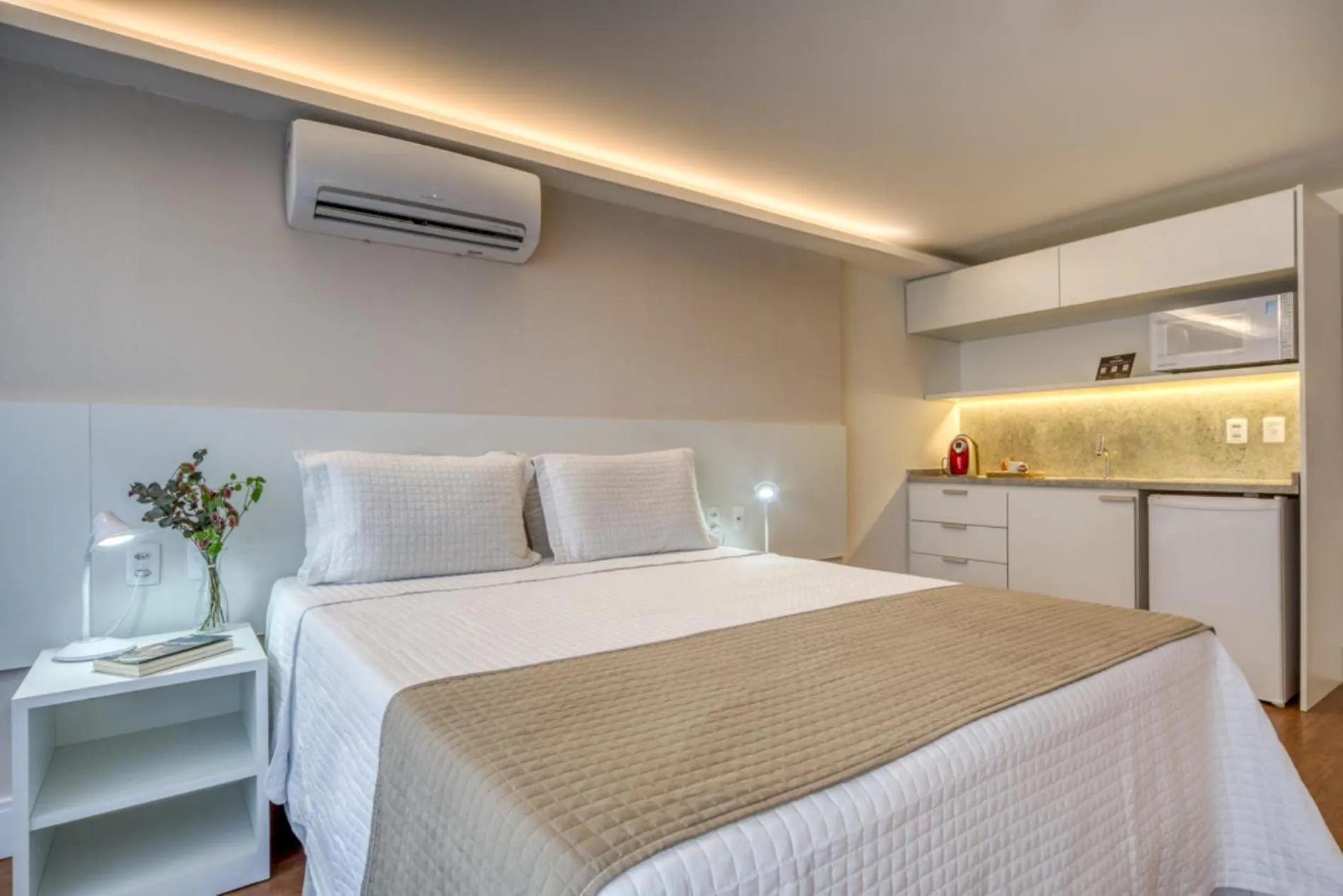 Bed in Hotel Brisa Suítes Pajuçara