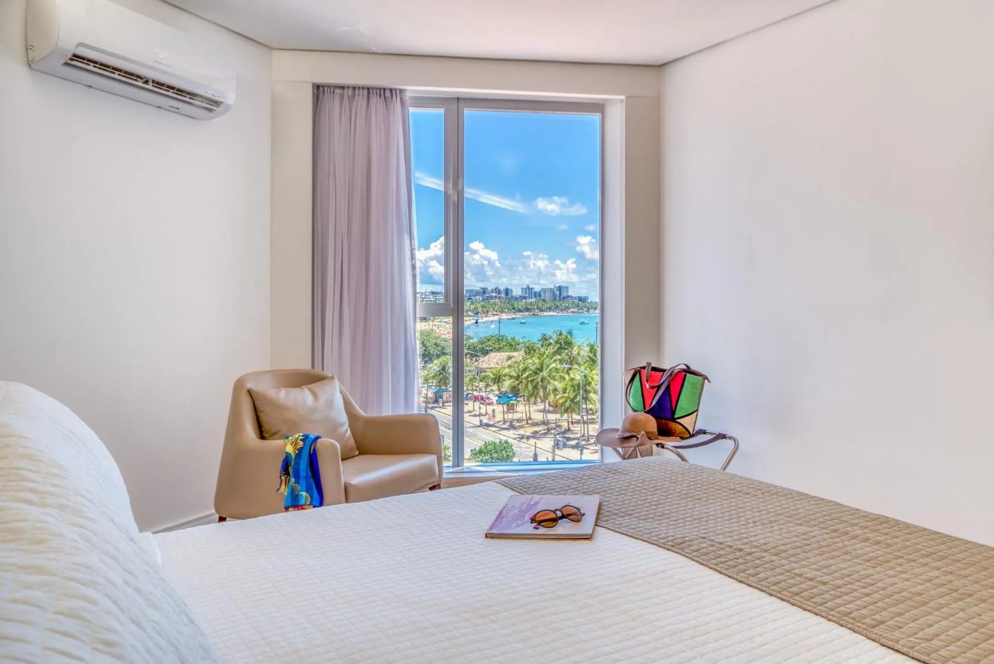 Bed in Hotel Brisa Suítes Pajuçara