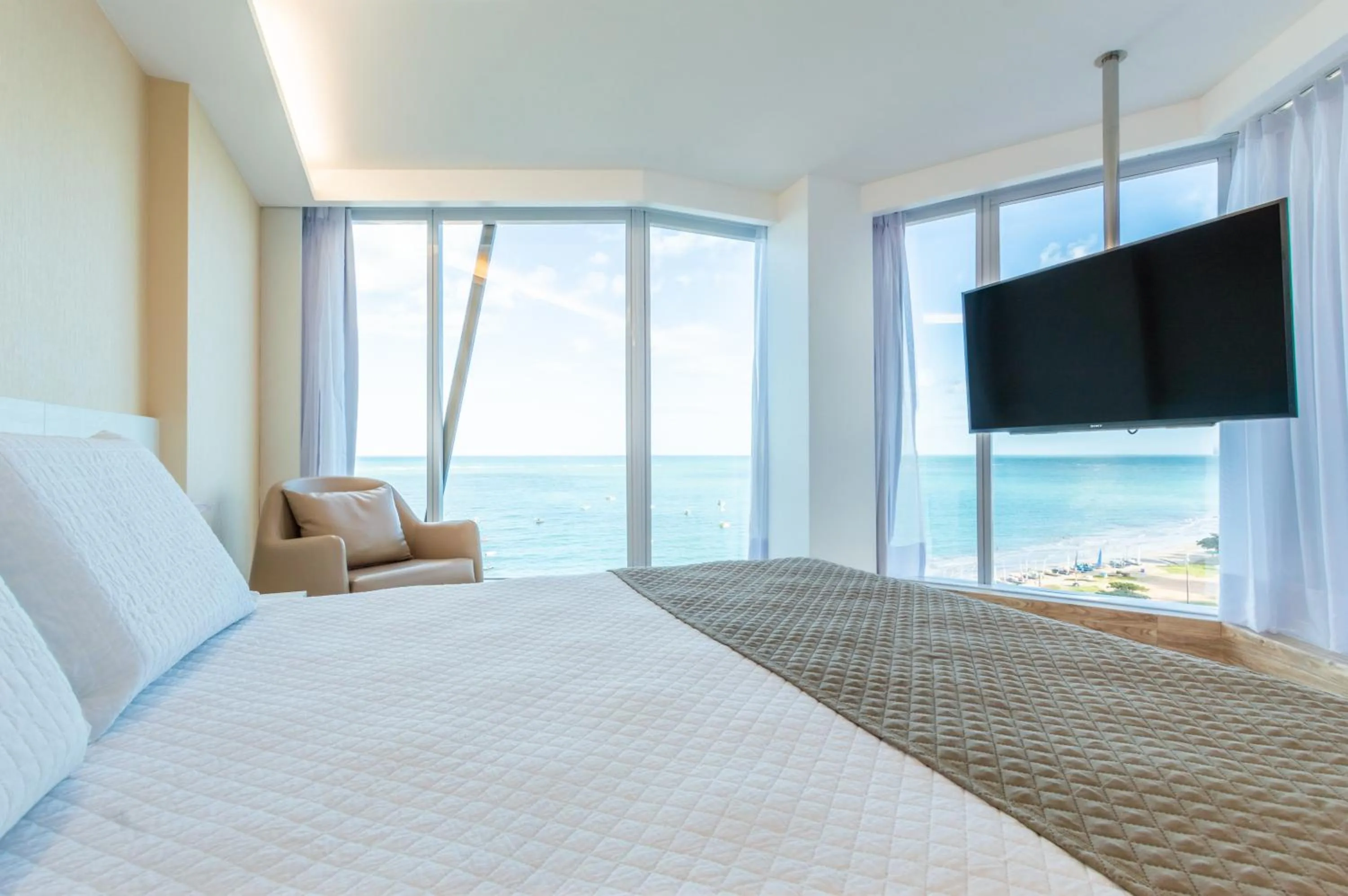 Bed in Hotel Brisa Suítes Pajuçara