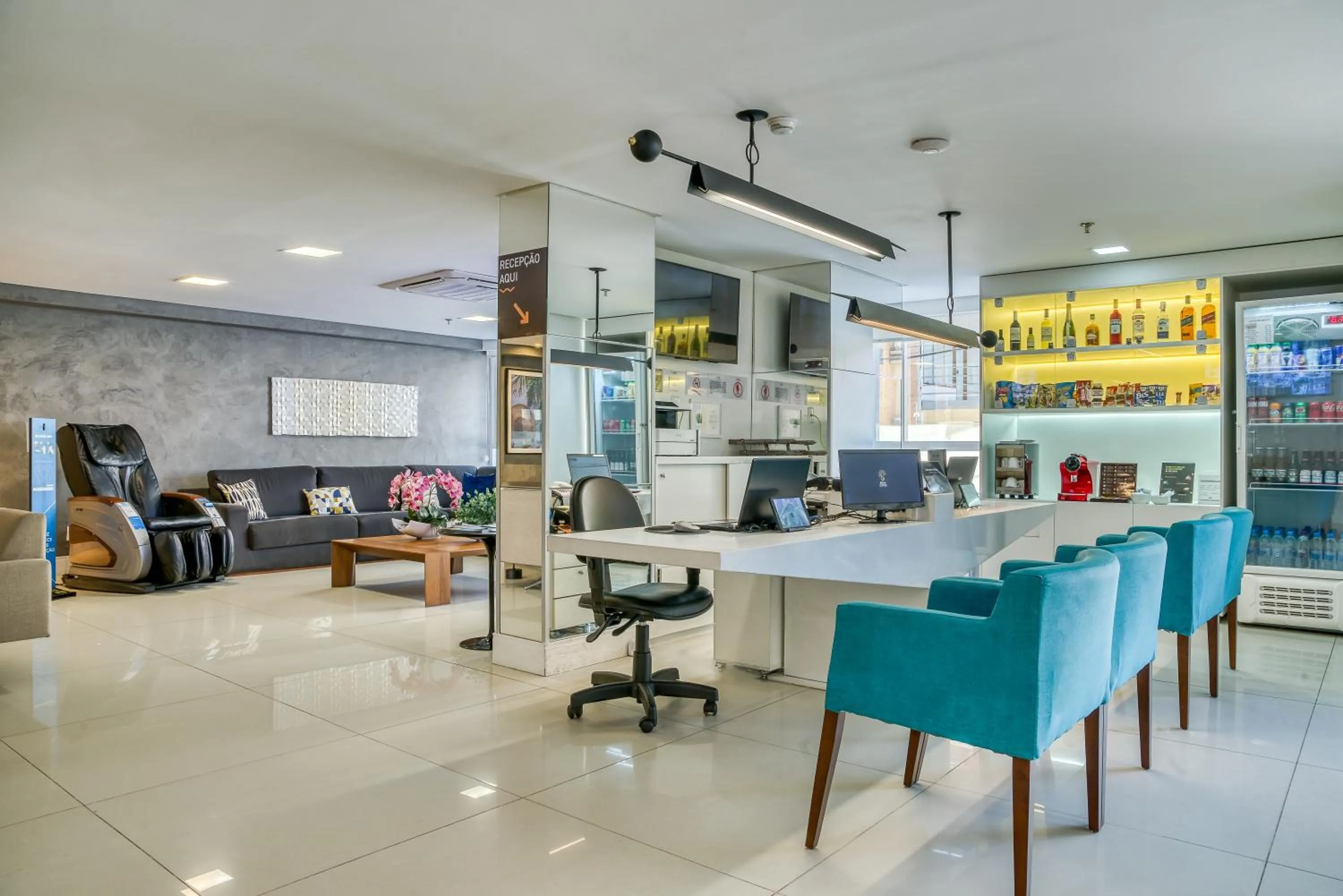 Lobby or reception in Hotel Brisa Suítes Pajuçara