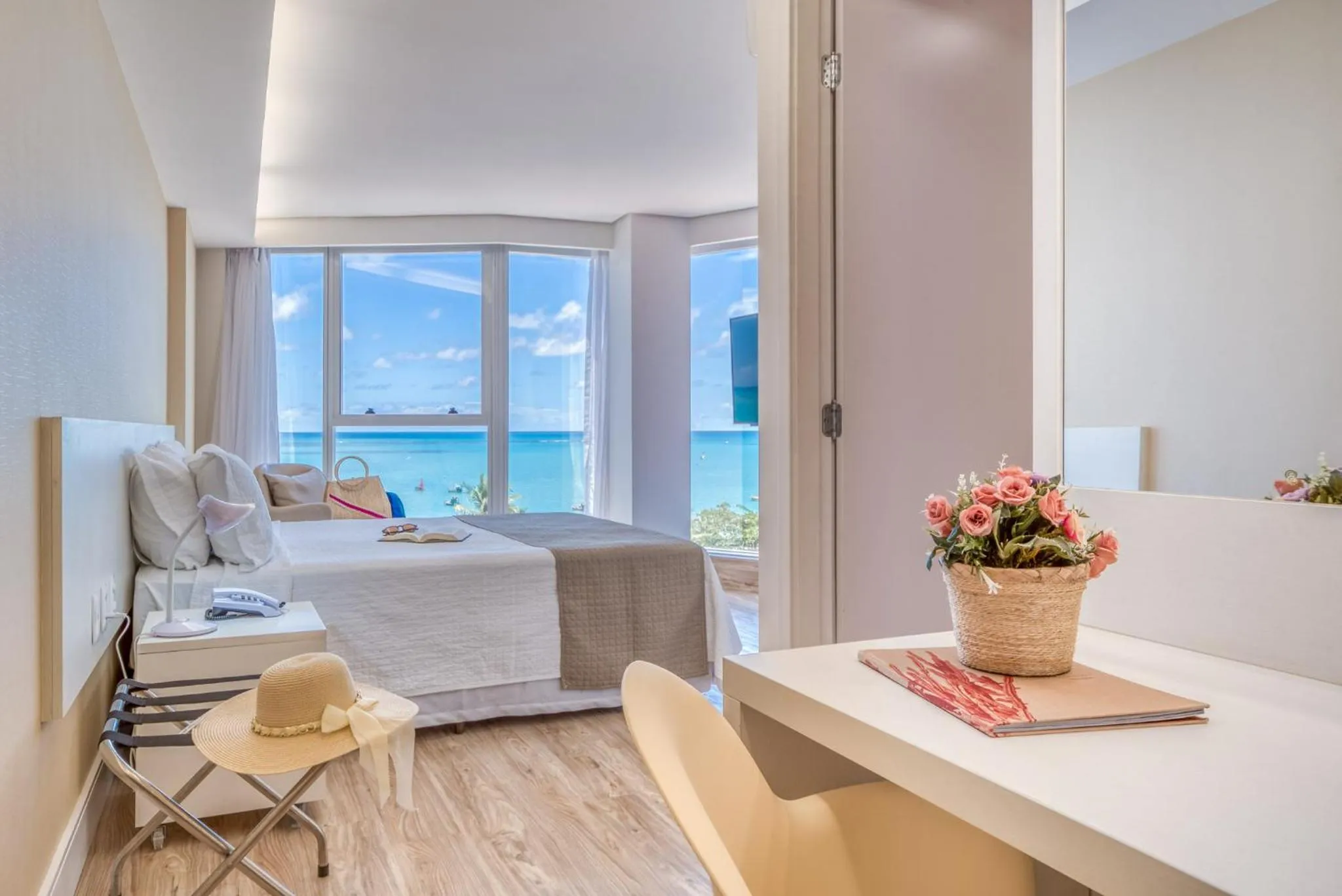 Bed in Hotel Brisa Suítes Pajuçara