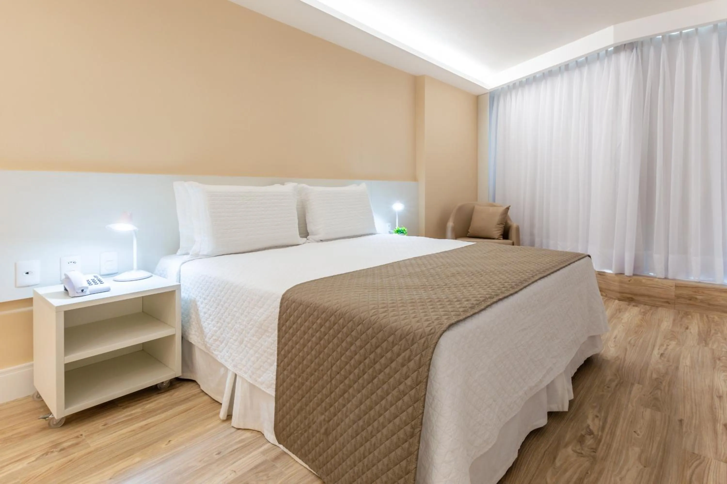 Bed in Hotel Brisa Suítes Pajuçara