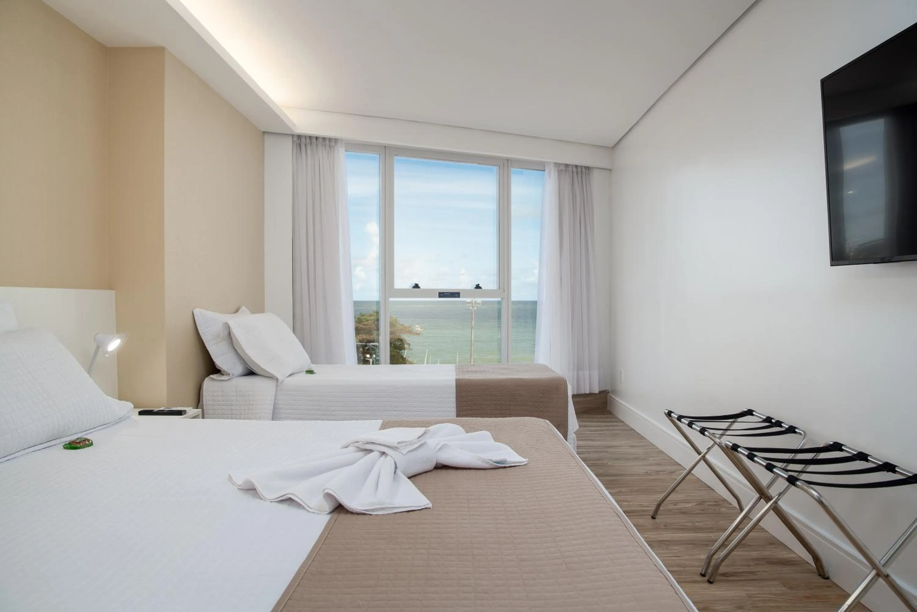 Bed in Hotel Brisa Suítes Pajuçara