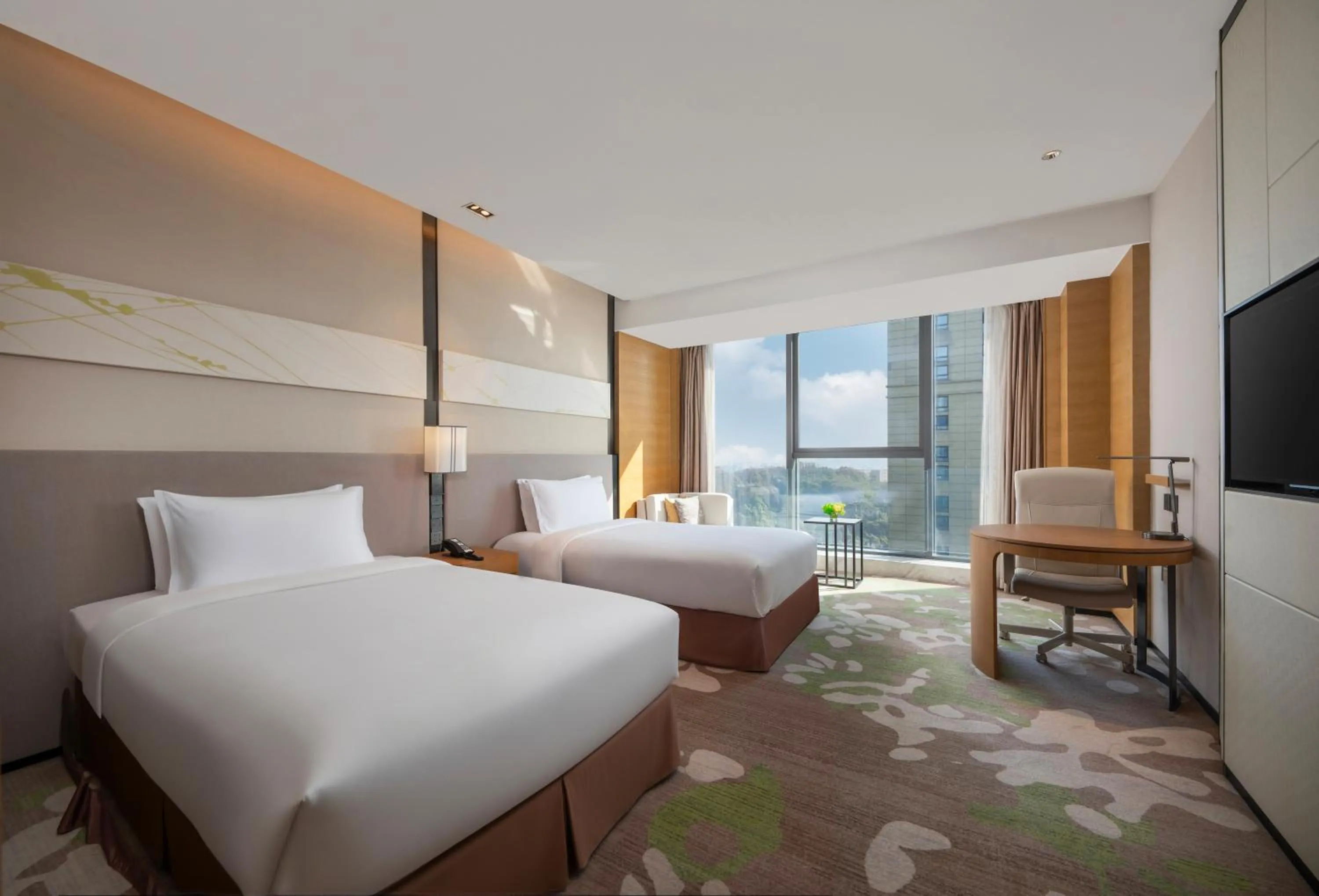 Photo of the whole room, Bed in Holiday Inn Nanjing Harbour by IHG