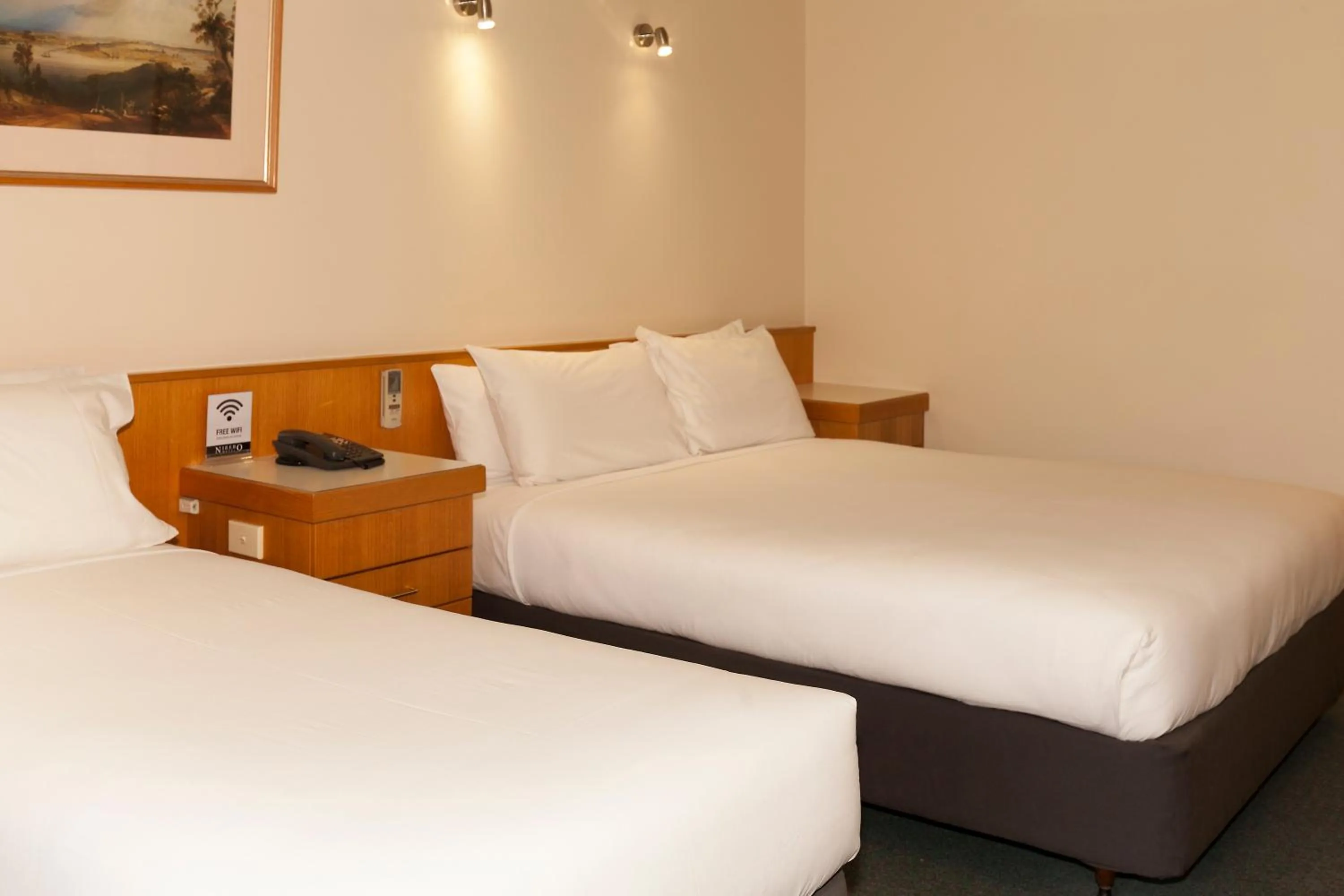 Bedroom, Bed in Echuca Nirebo Motel