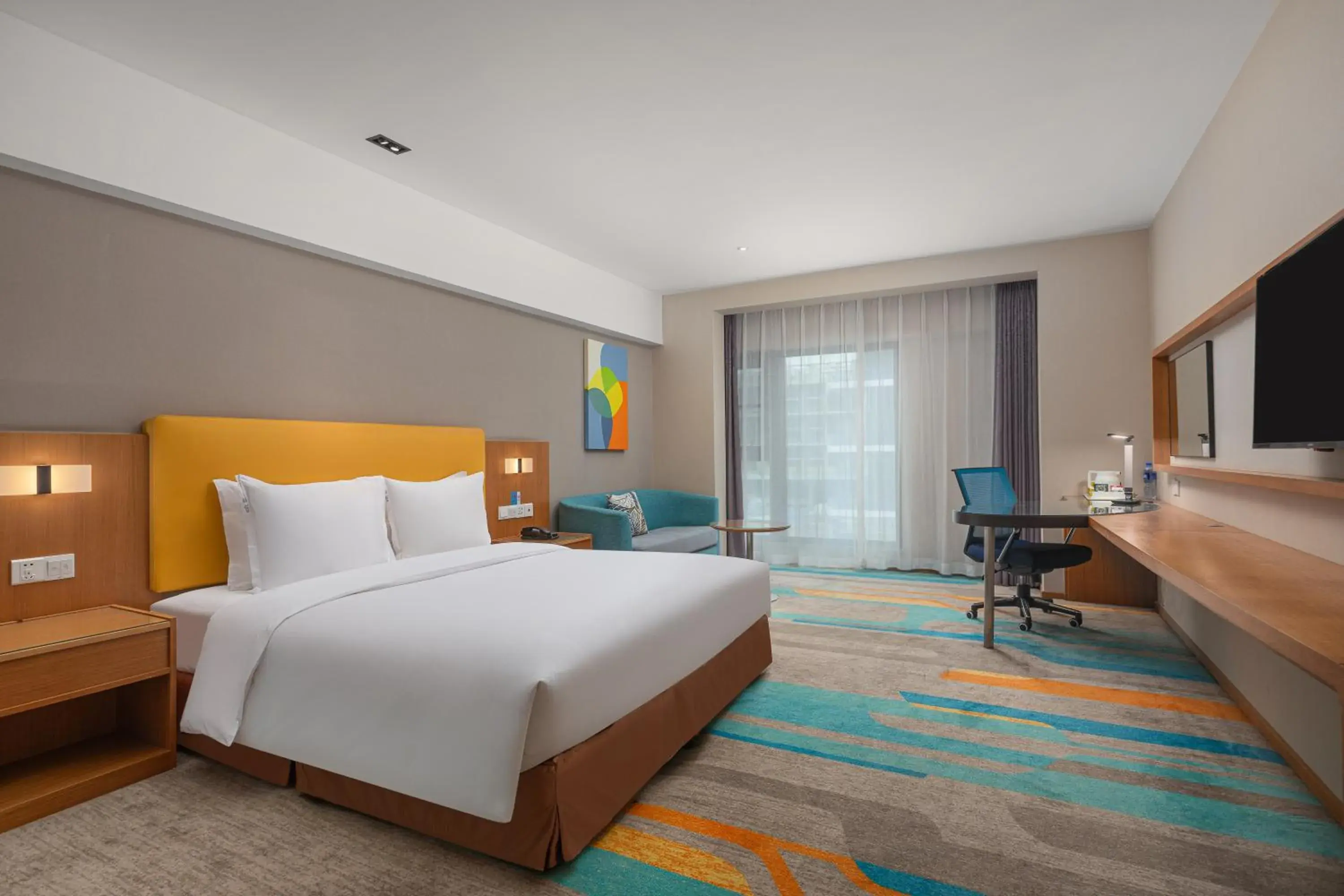 Bed in Holiday Inn Express Xi'an Qujiang South by IHG Bed in Holiday Inn Express Xi'an Qujiang South by IHG