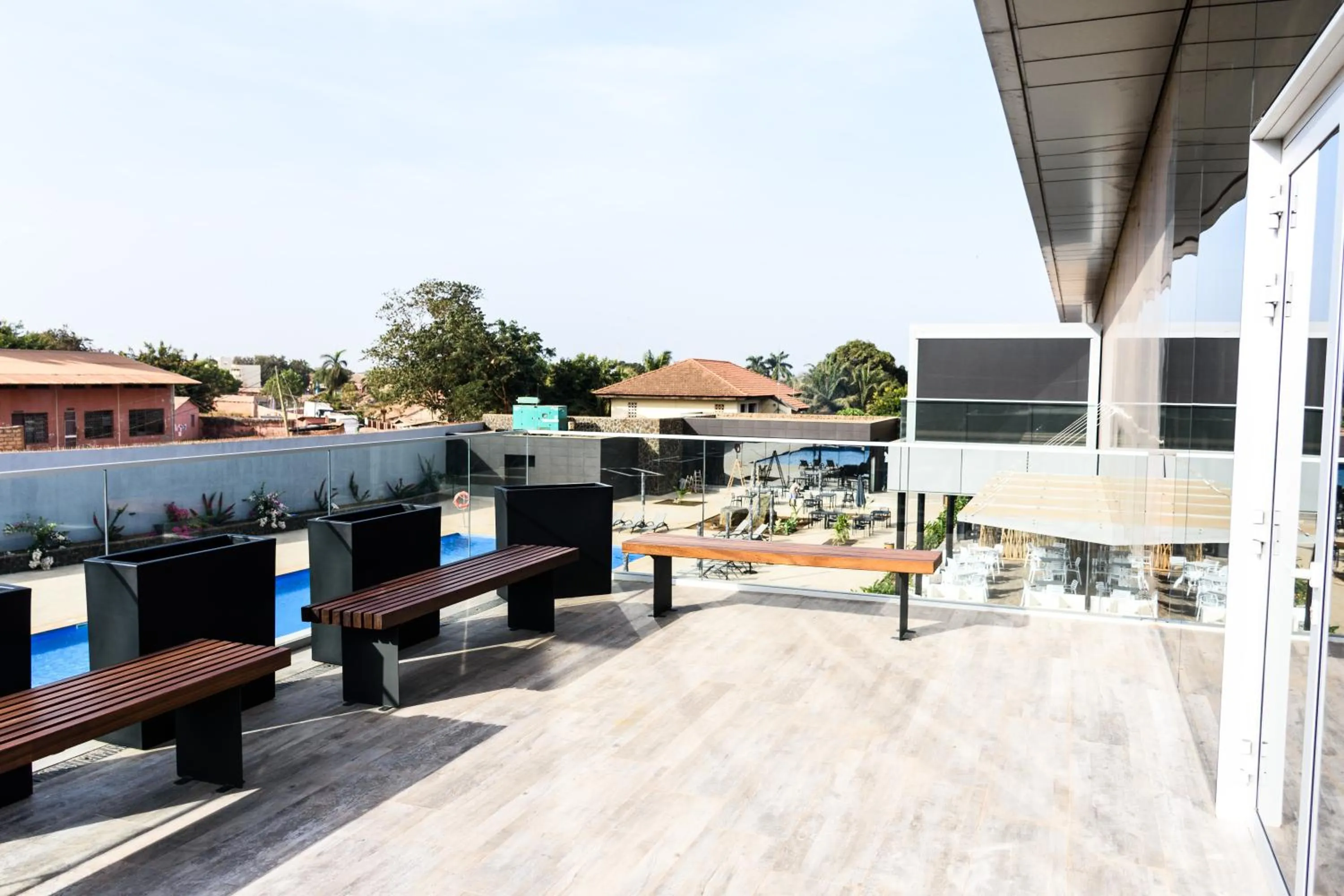 Balcony/Terrace in Ceiba Hotel Bissau