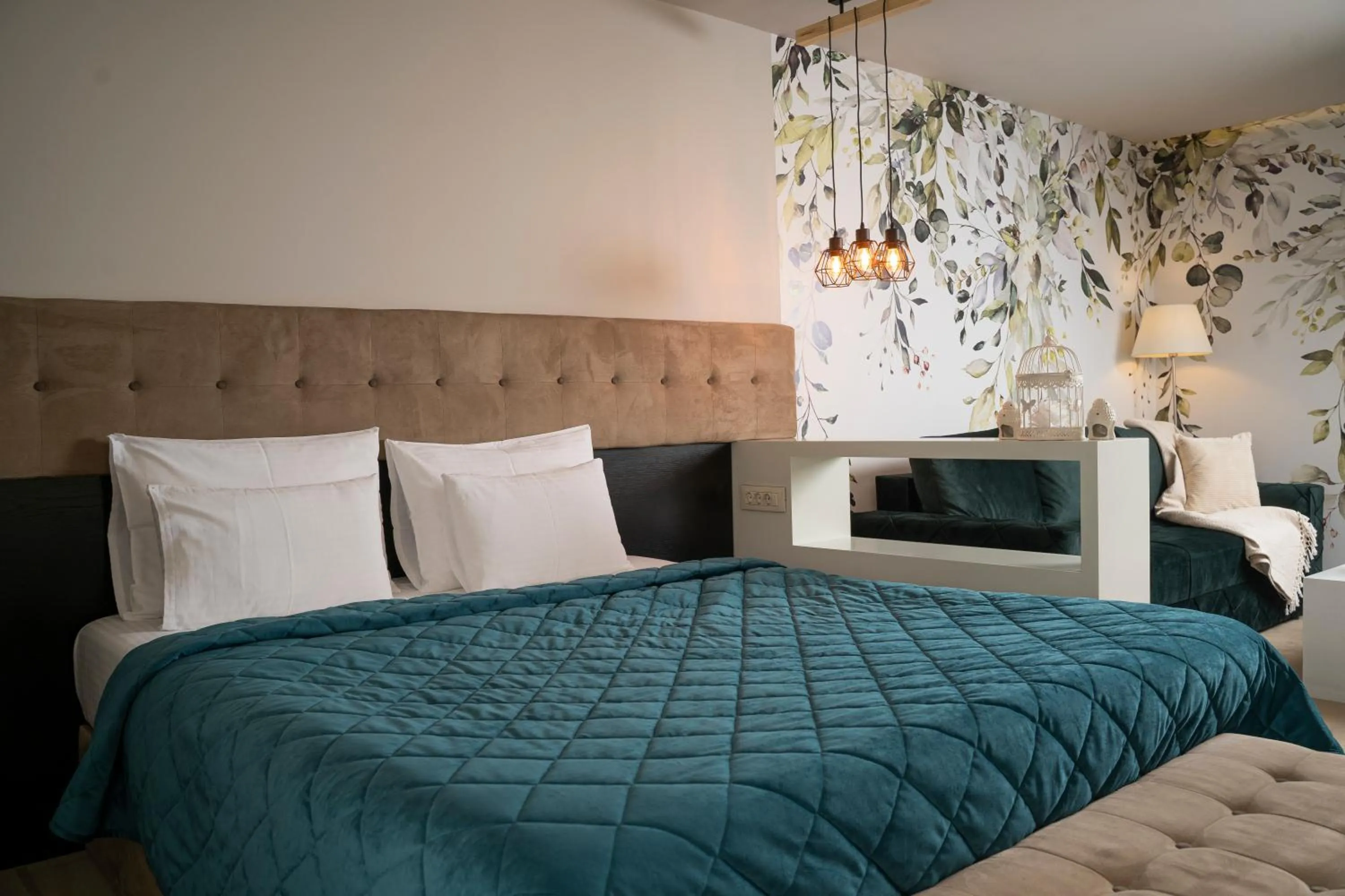 Bed in Akacija Luxury Suites