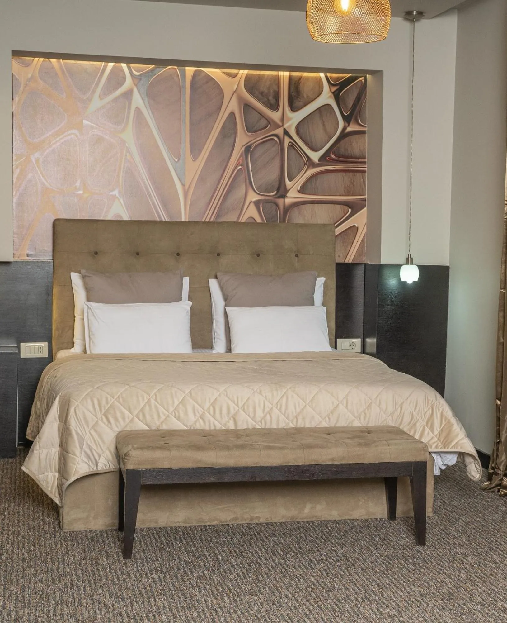 Bed in Akacija Luxury Suites