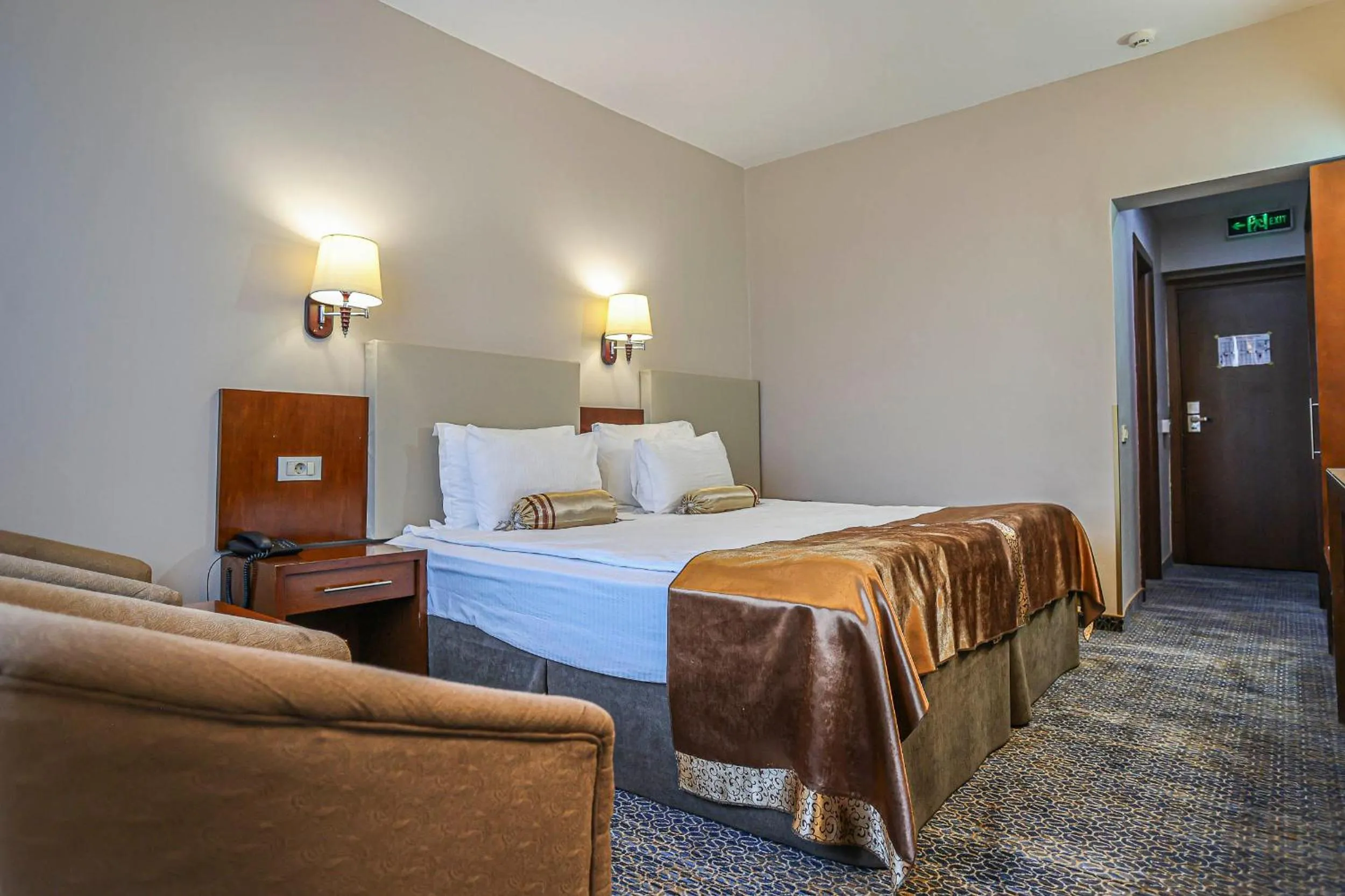 Bed in Grand Hotel Napoca