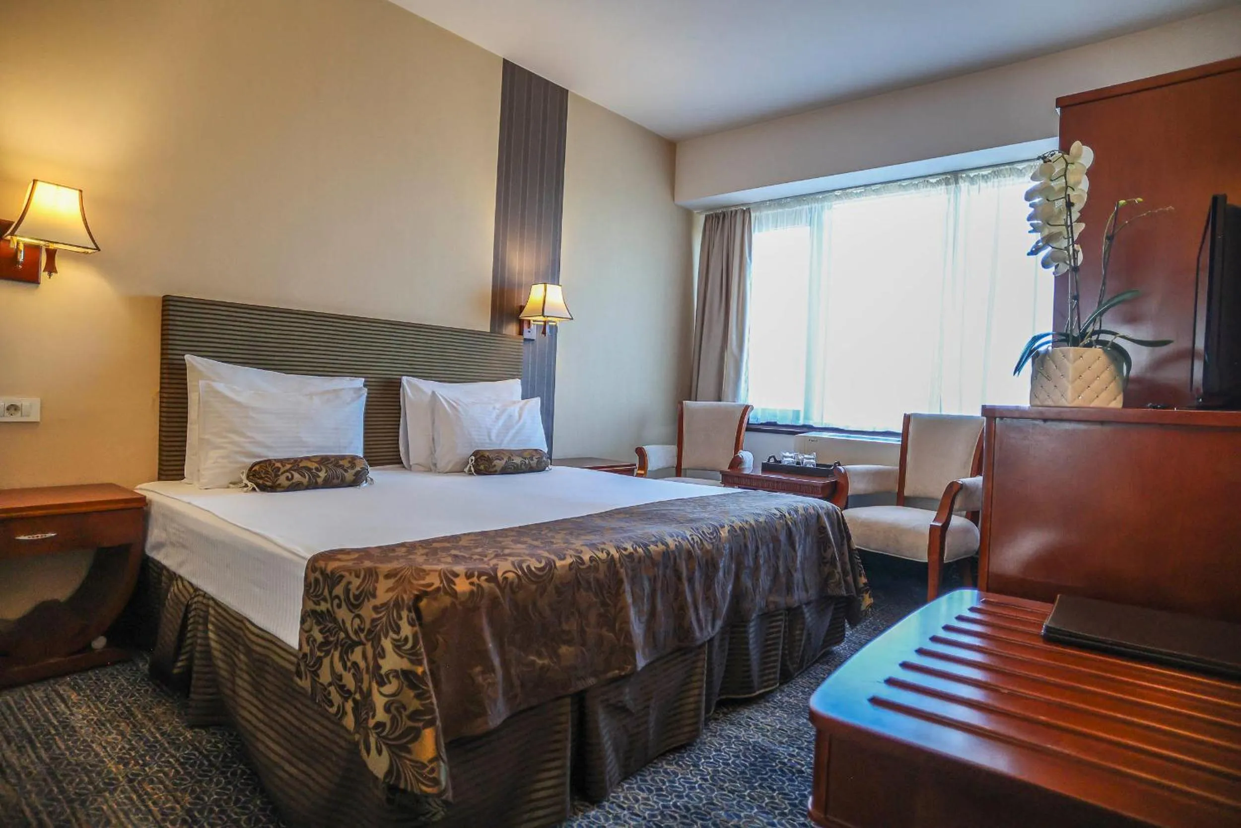 Bed in Grand Hotel Napoca