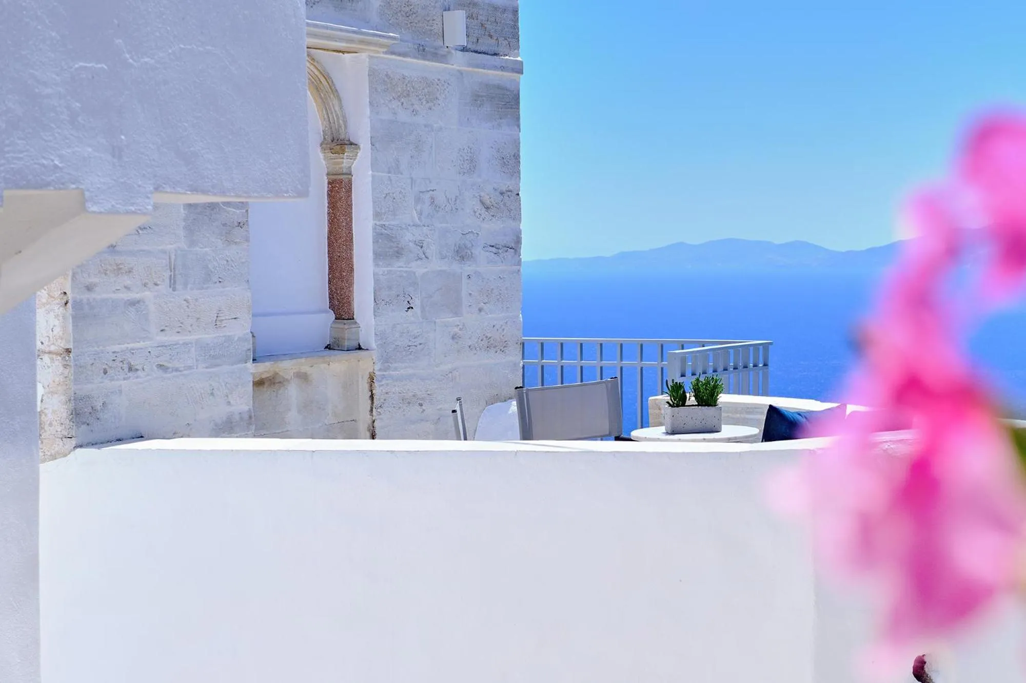 Balcony/Terrace in Living Theros Luxury Suites