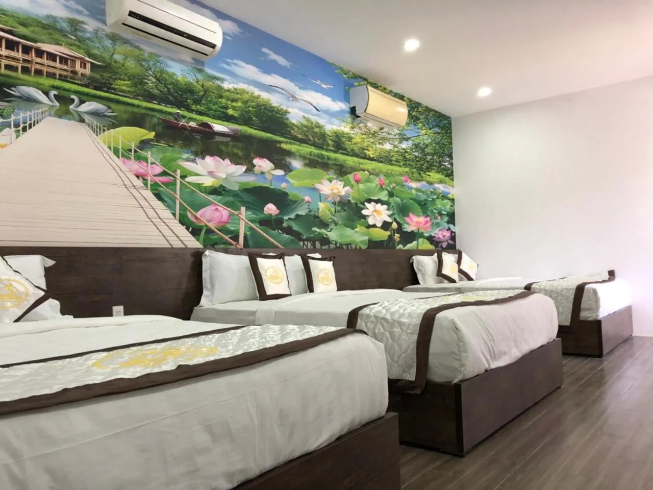 Bed in Sang Như Ngọc Resort