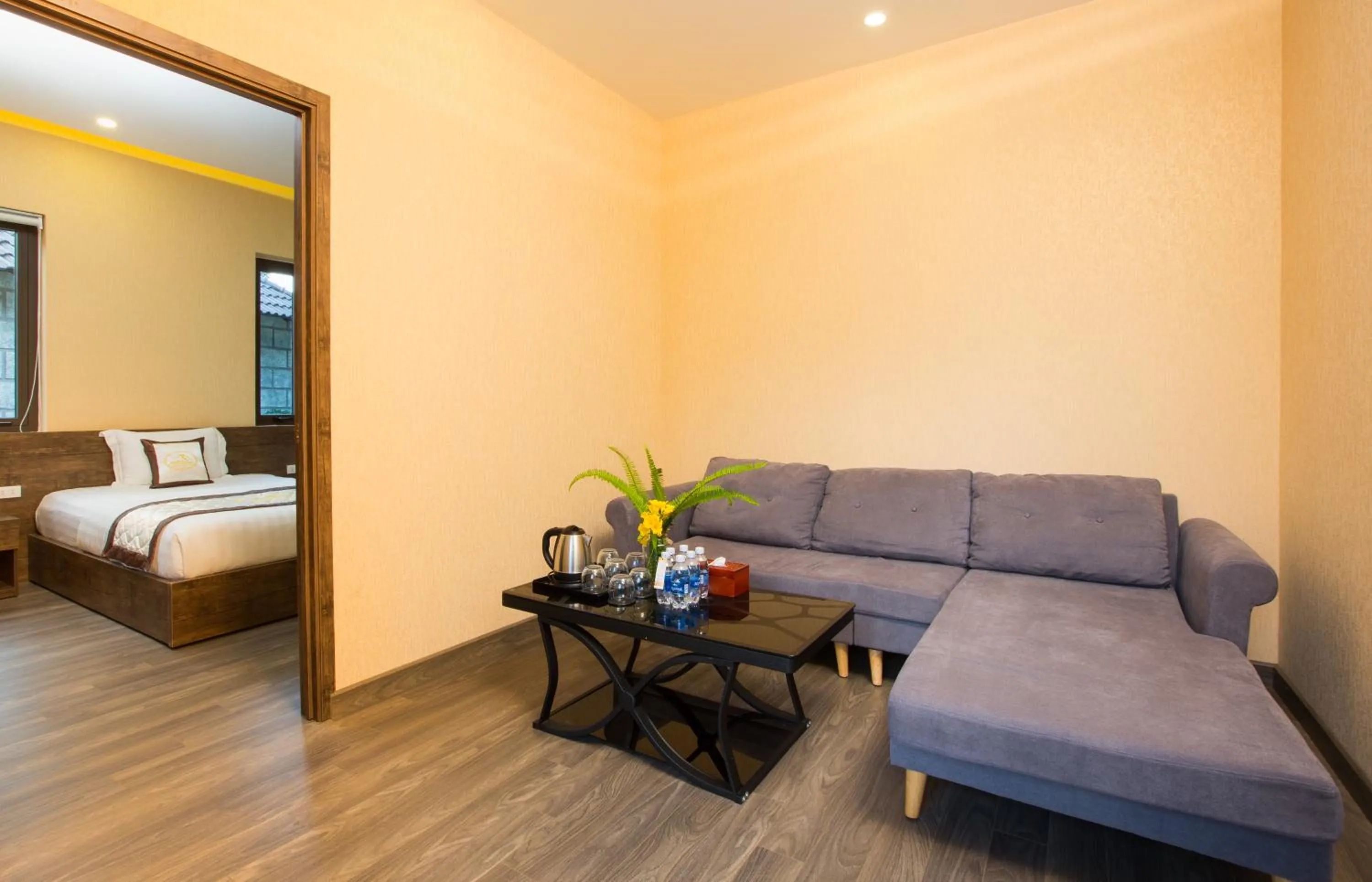 Bed in Sang Như Ngọc Resort