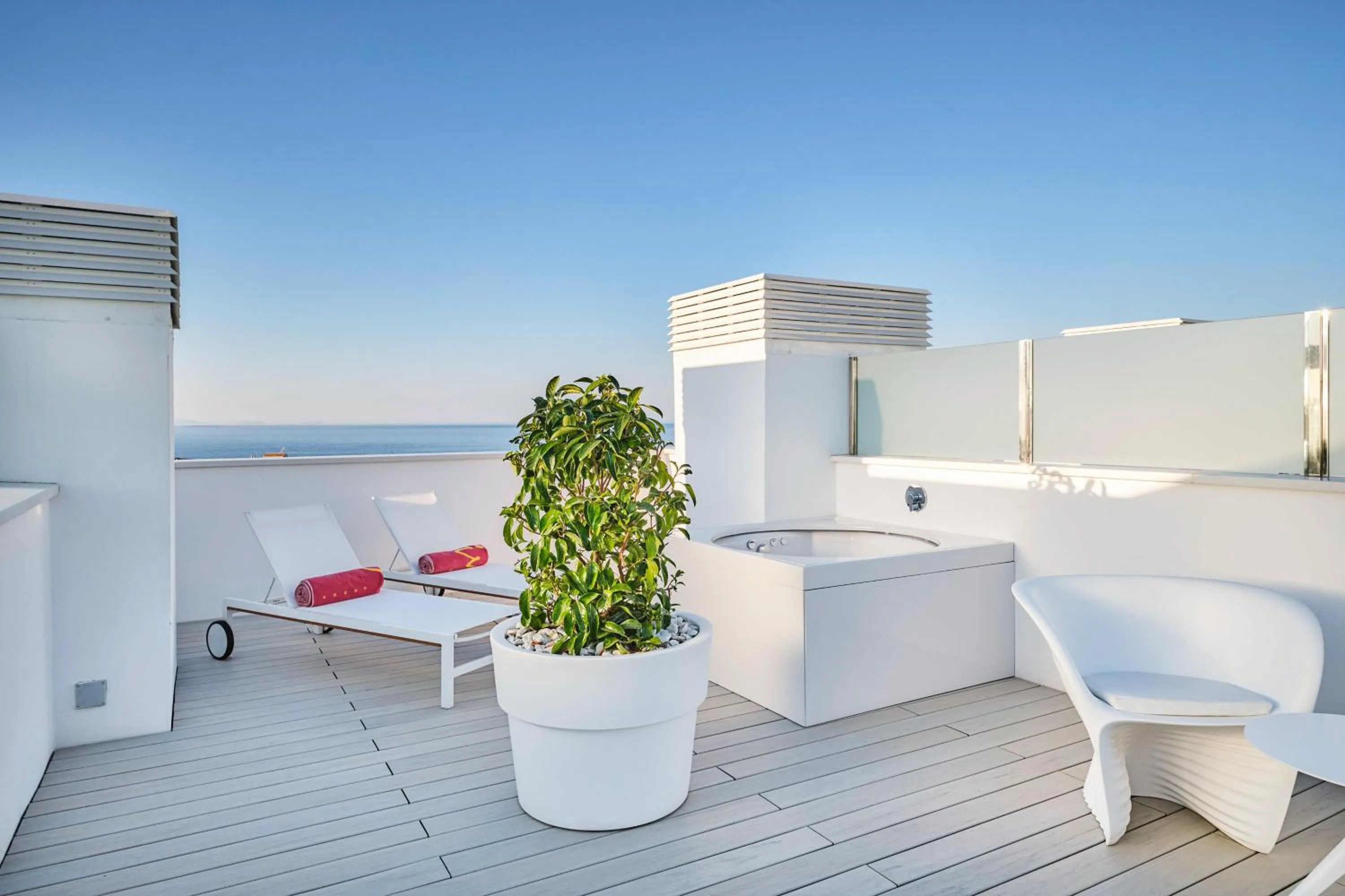 Patio in Five Flowers Hotel Formentera, member of Melia Collection