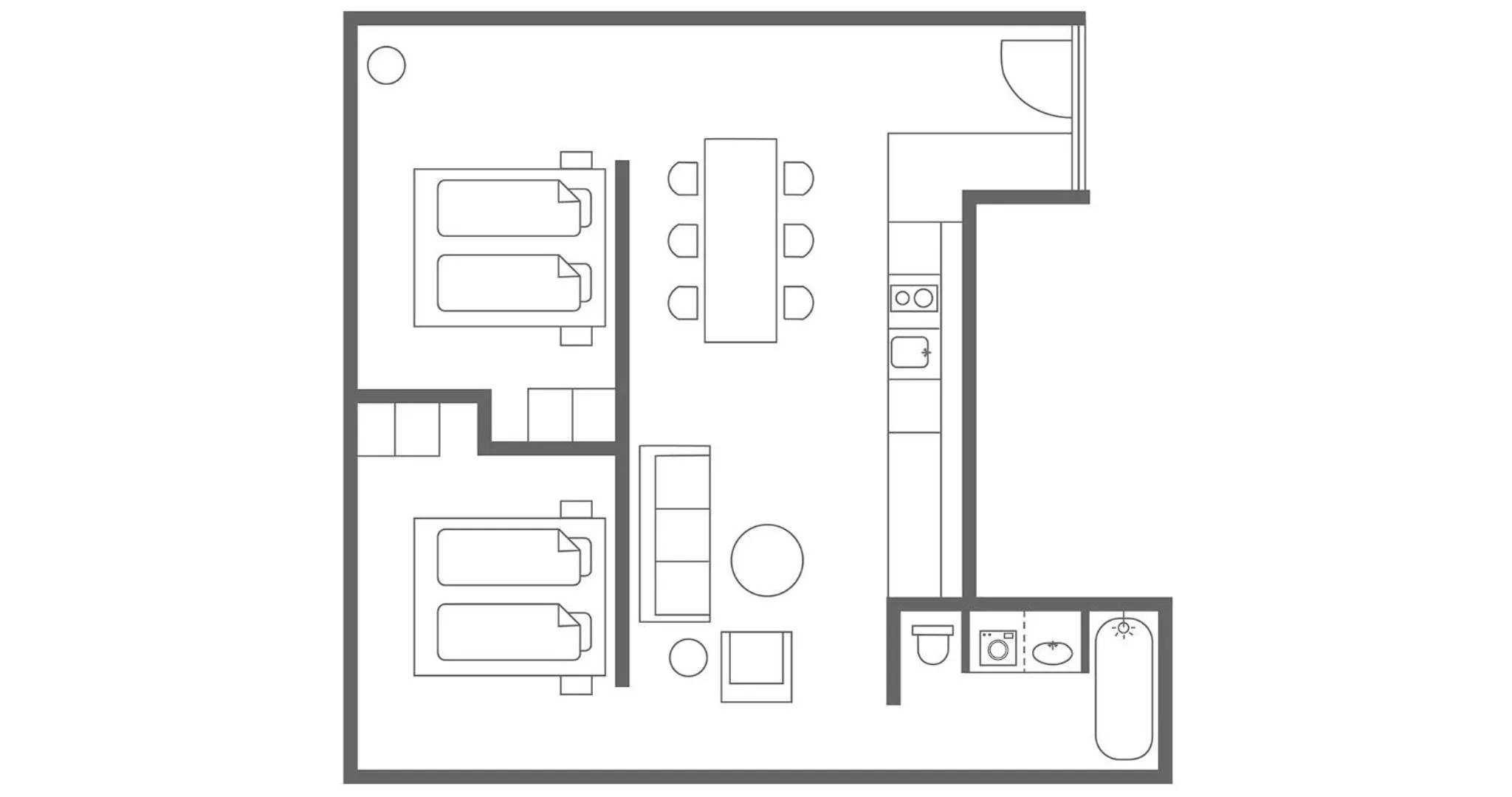 Floor plan in Charlottehaven