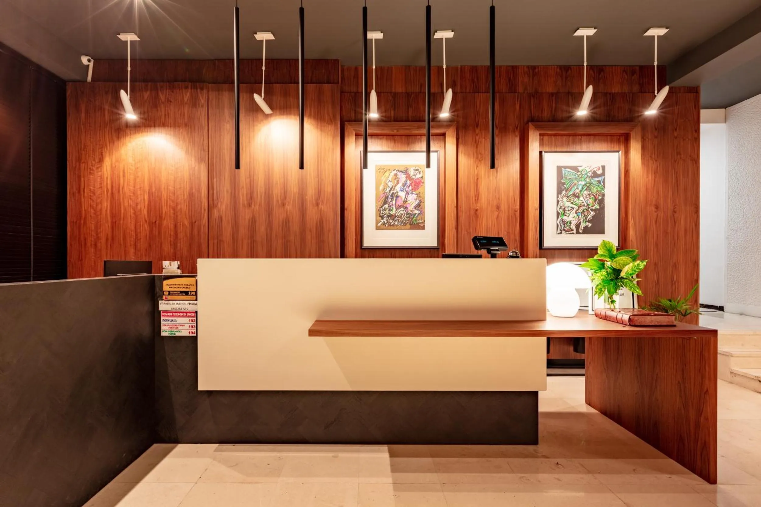 Lobby or reception in Hotel Pela