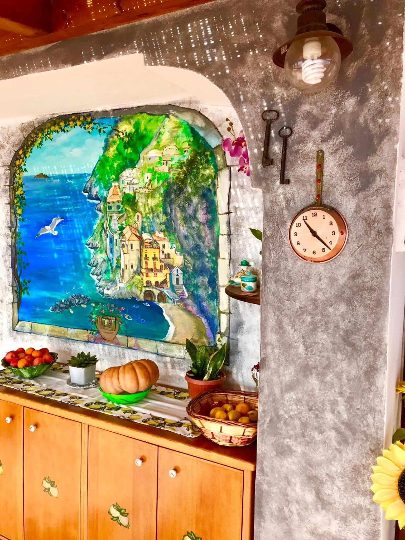 Decorative detail in B&B Il Pavone