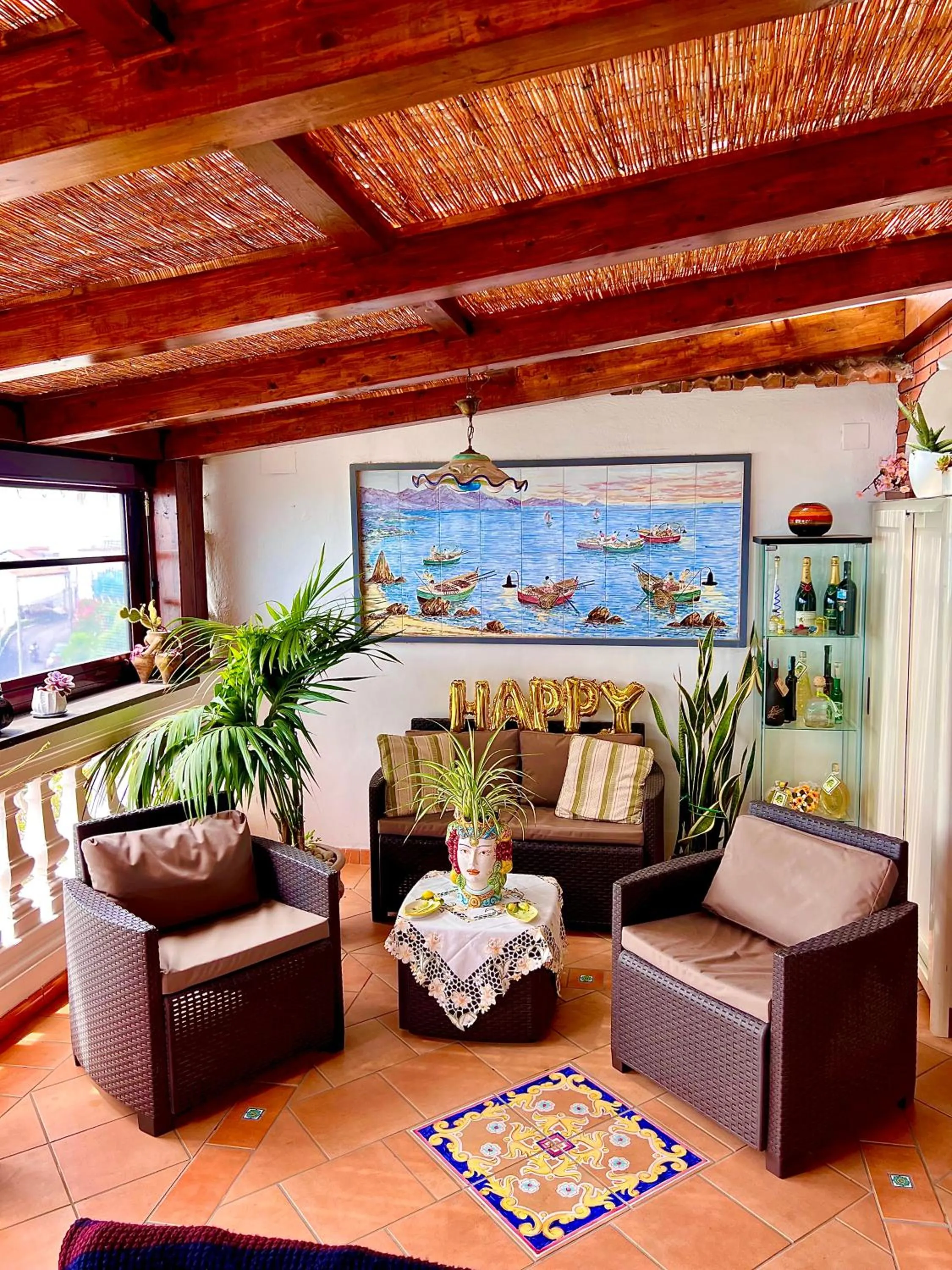 Seating area in B&B Il Pavone