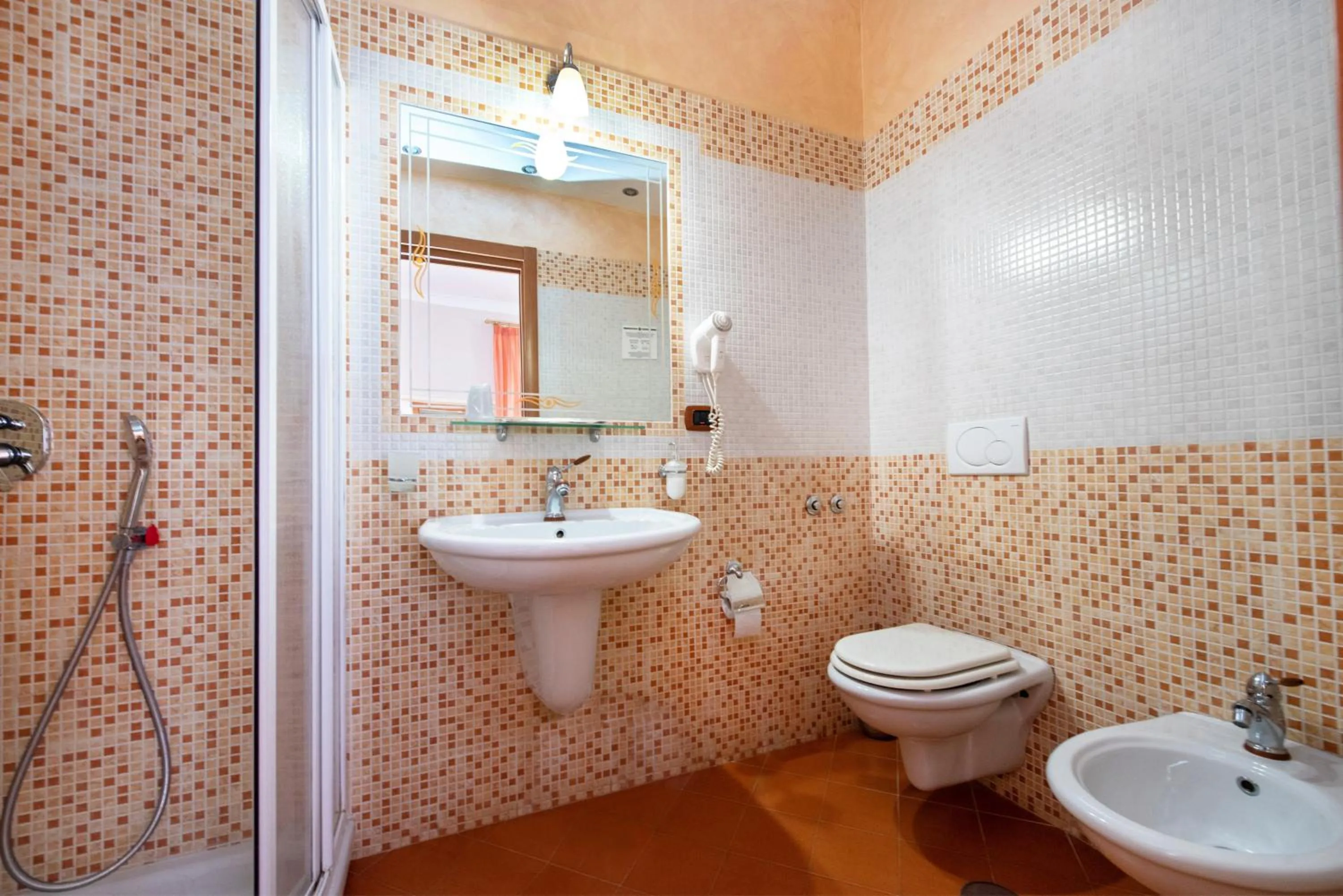 Shower in B&B Il Pavone