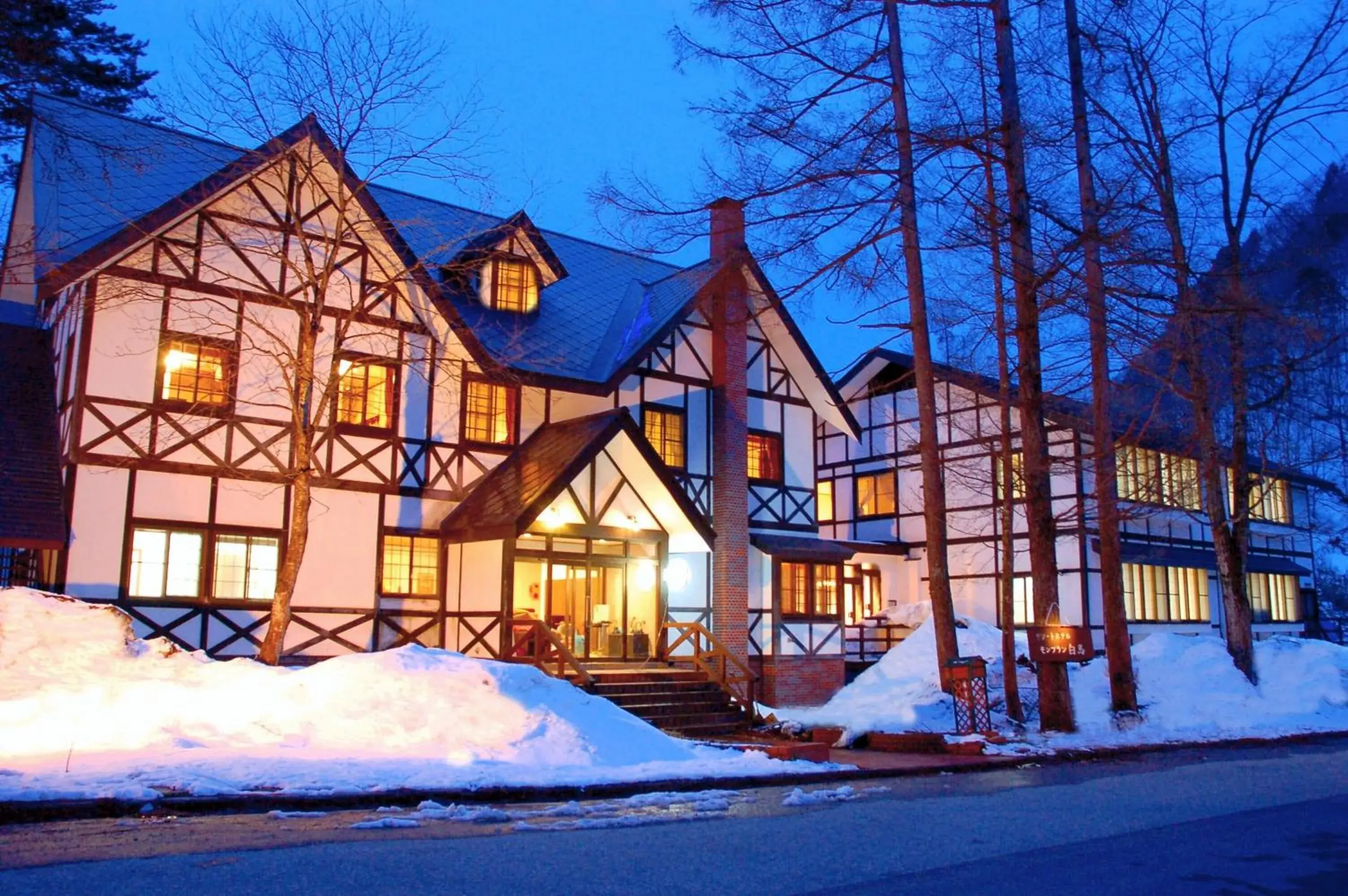 Property building, Winter in Hotel Mont Blanc Hakuba