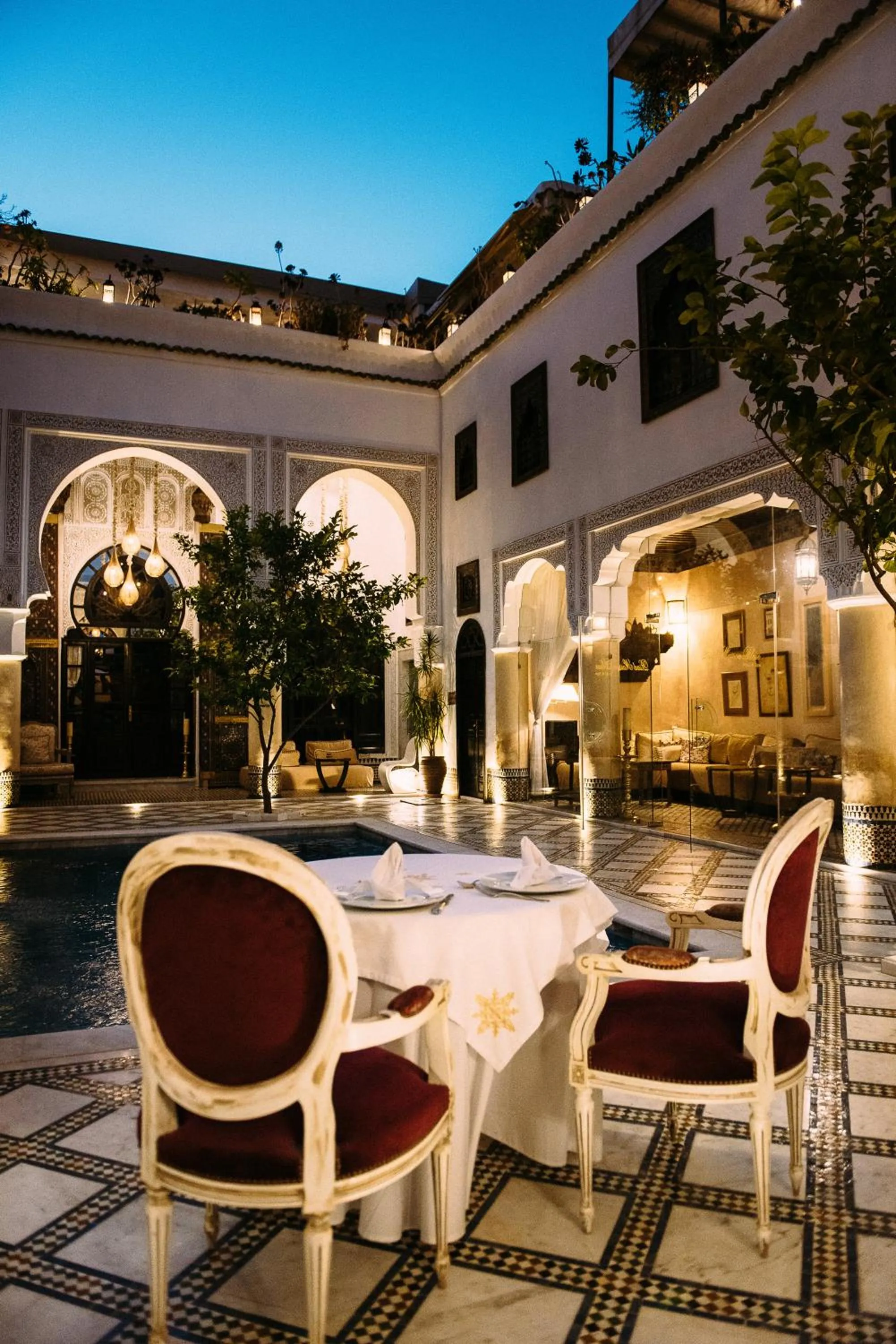 Food and drinks in Riad Maison Bleue and Spa