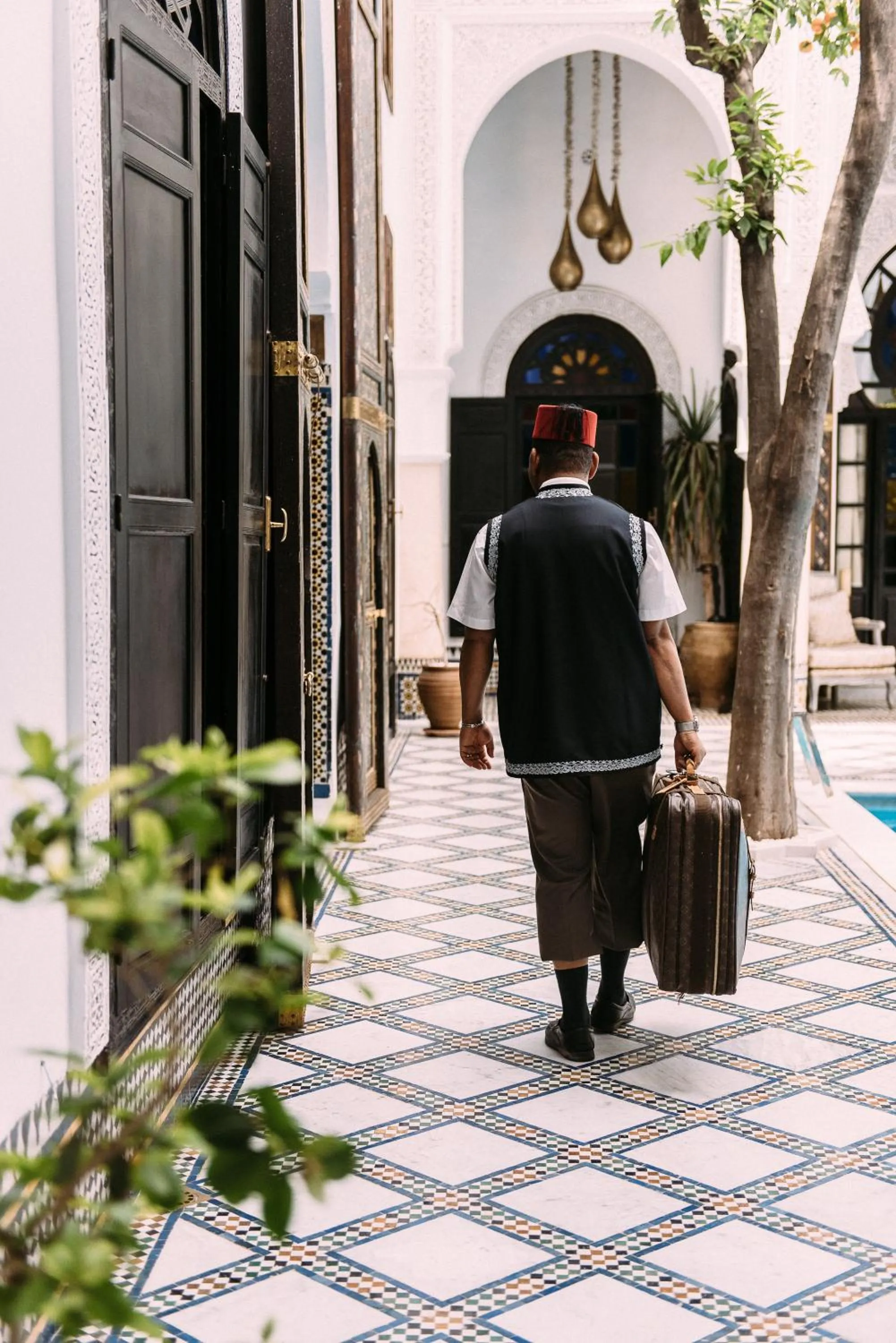 Property building in Riad Maison Bleue and Spa