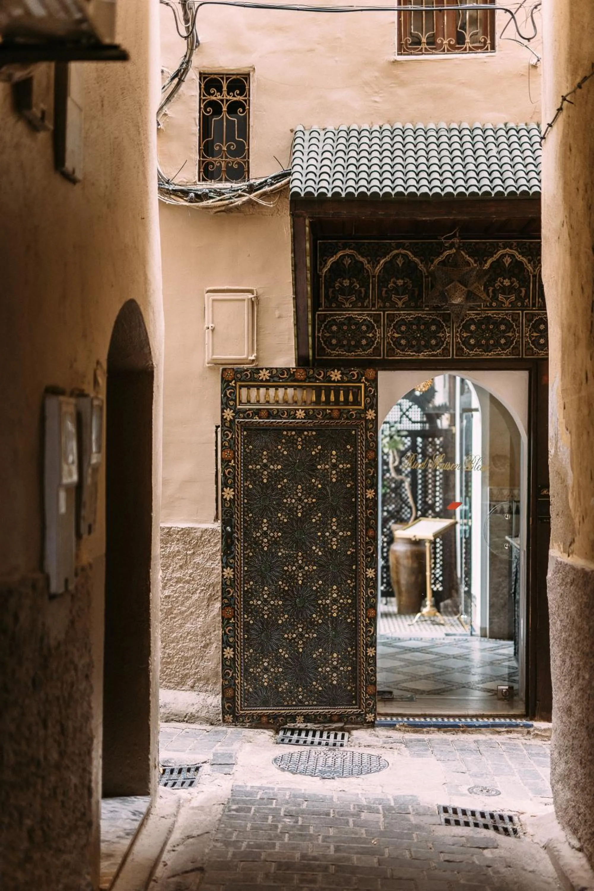 Property building in Riad Maison Bleue and Spa