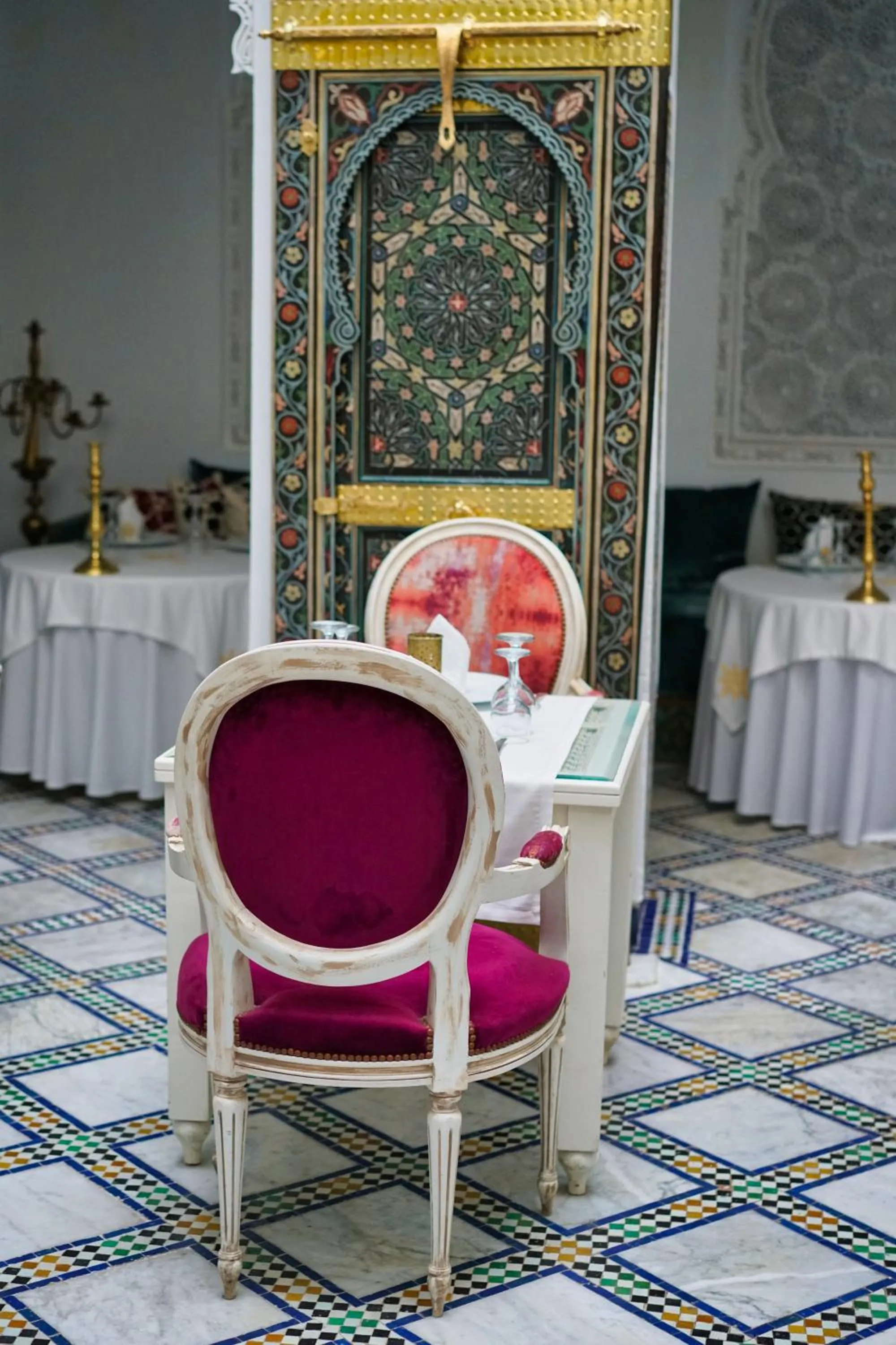 Restaurant/places to eat in Riad Maison Bleue and Spa