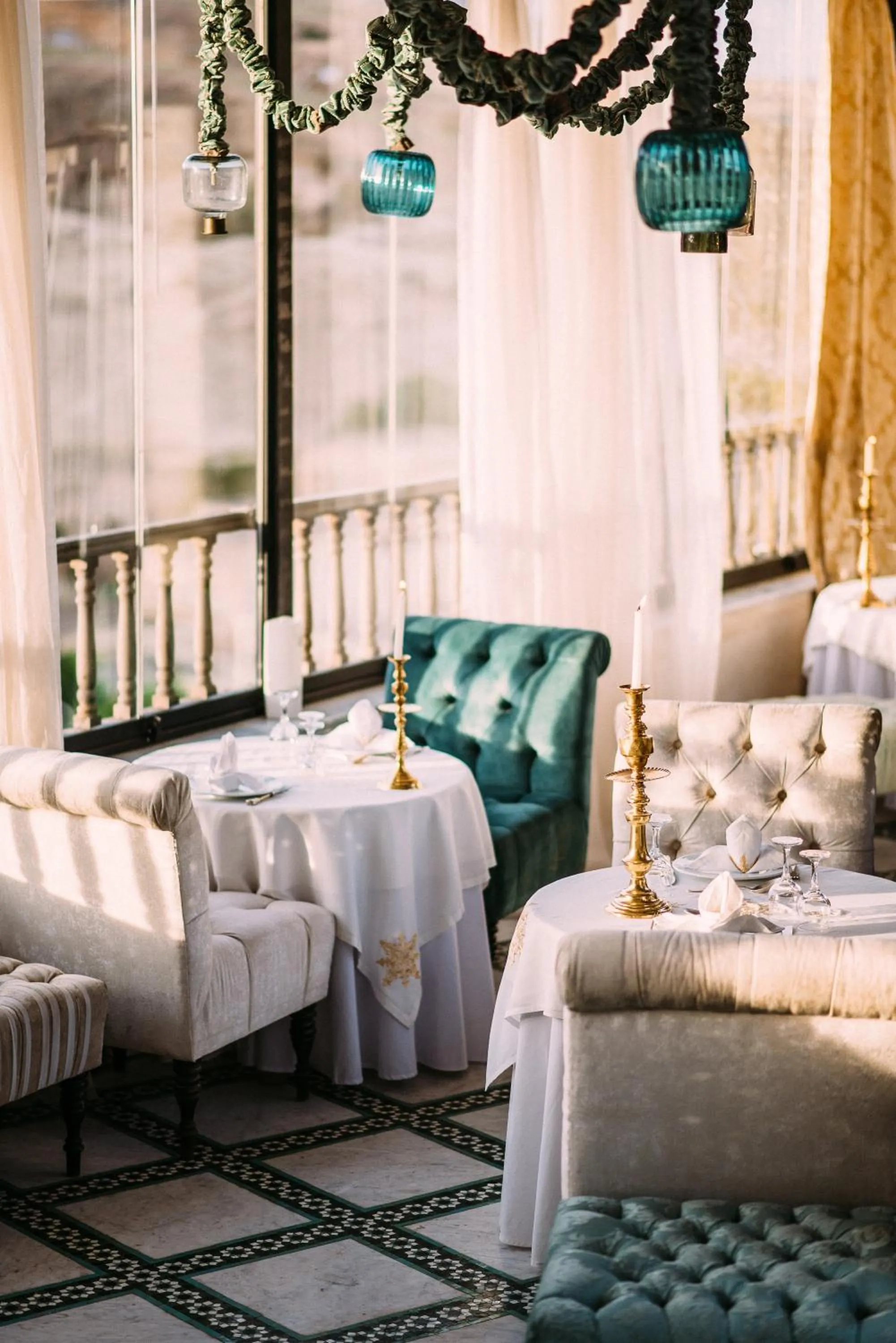 Patio in Riad Maison Bleue and Spa