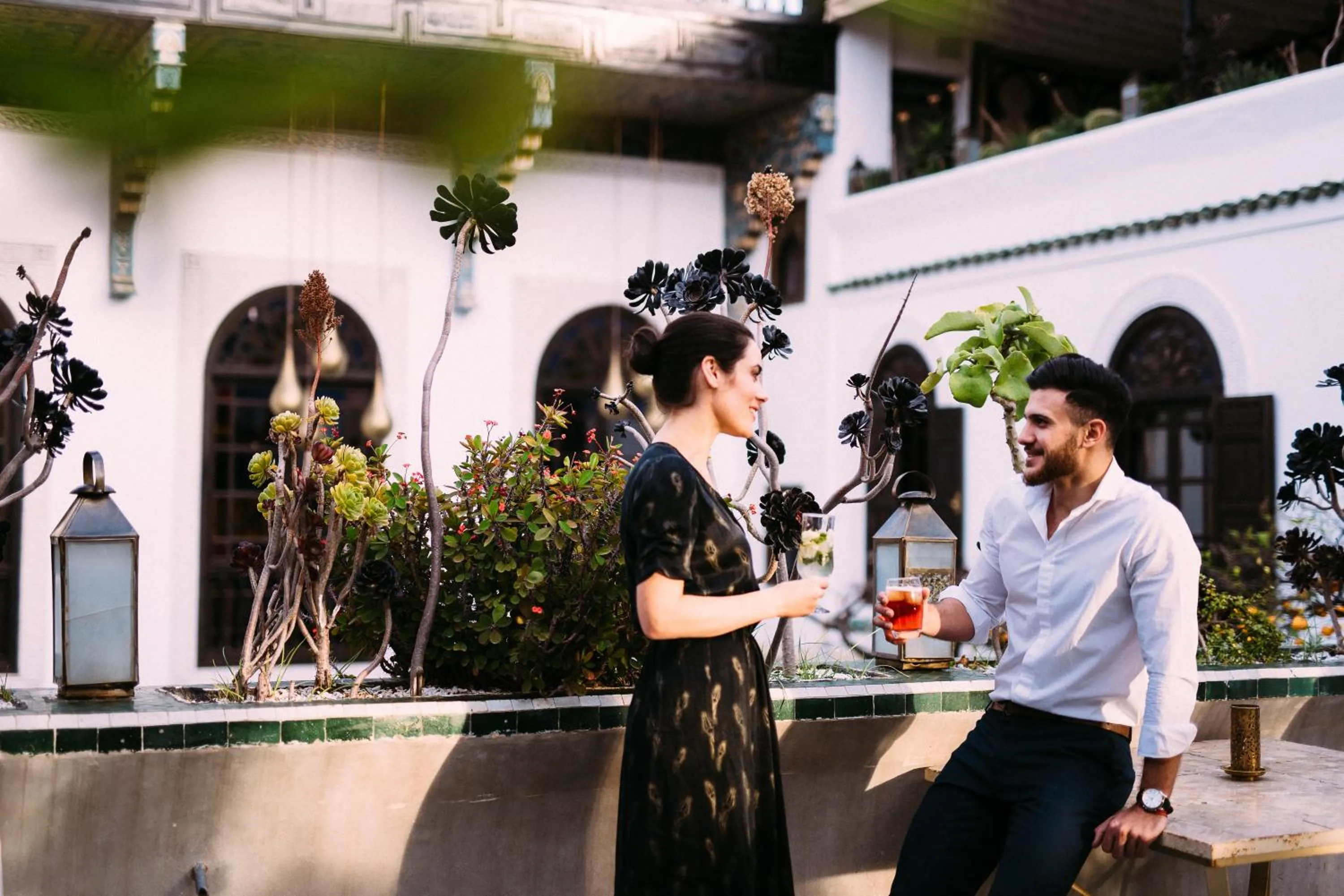 Balcony/Terrace in Riad Maison Bleue and Spa