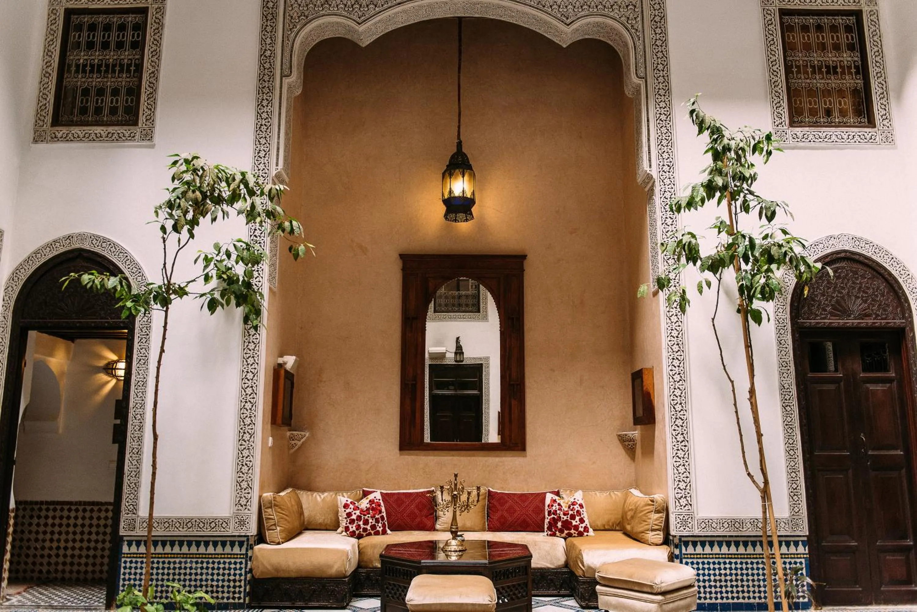 Floor plan in Riad Maison Bleue and Spa