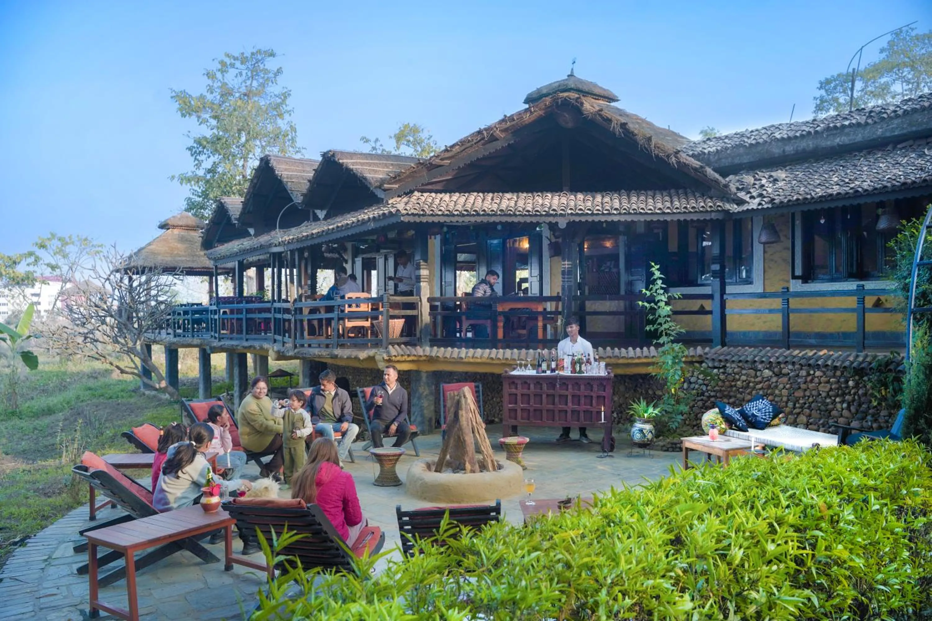 Restaurant/places to eat in Sapana Village Lodge