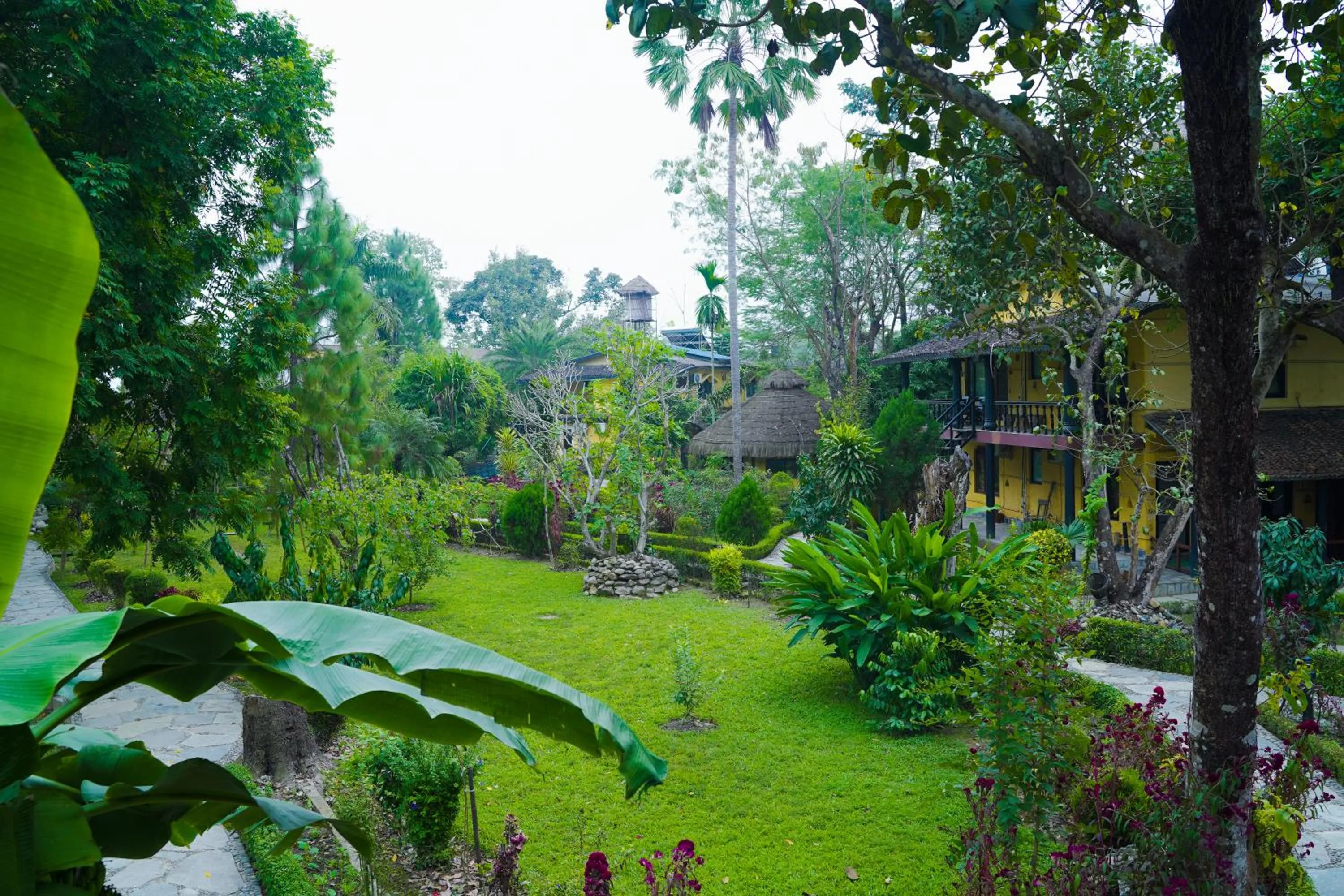 Quiet street view in Sapana Village Lodge