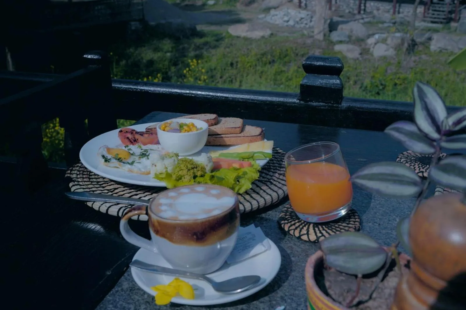 Breakfast in Sapana Village Lodge