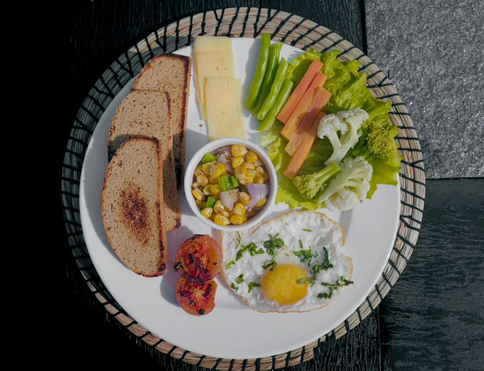 Breakfast in Sapana Village Lodge