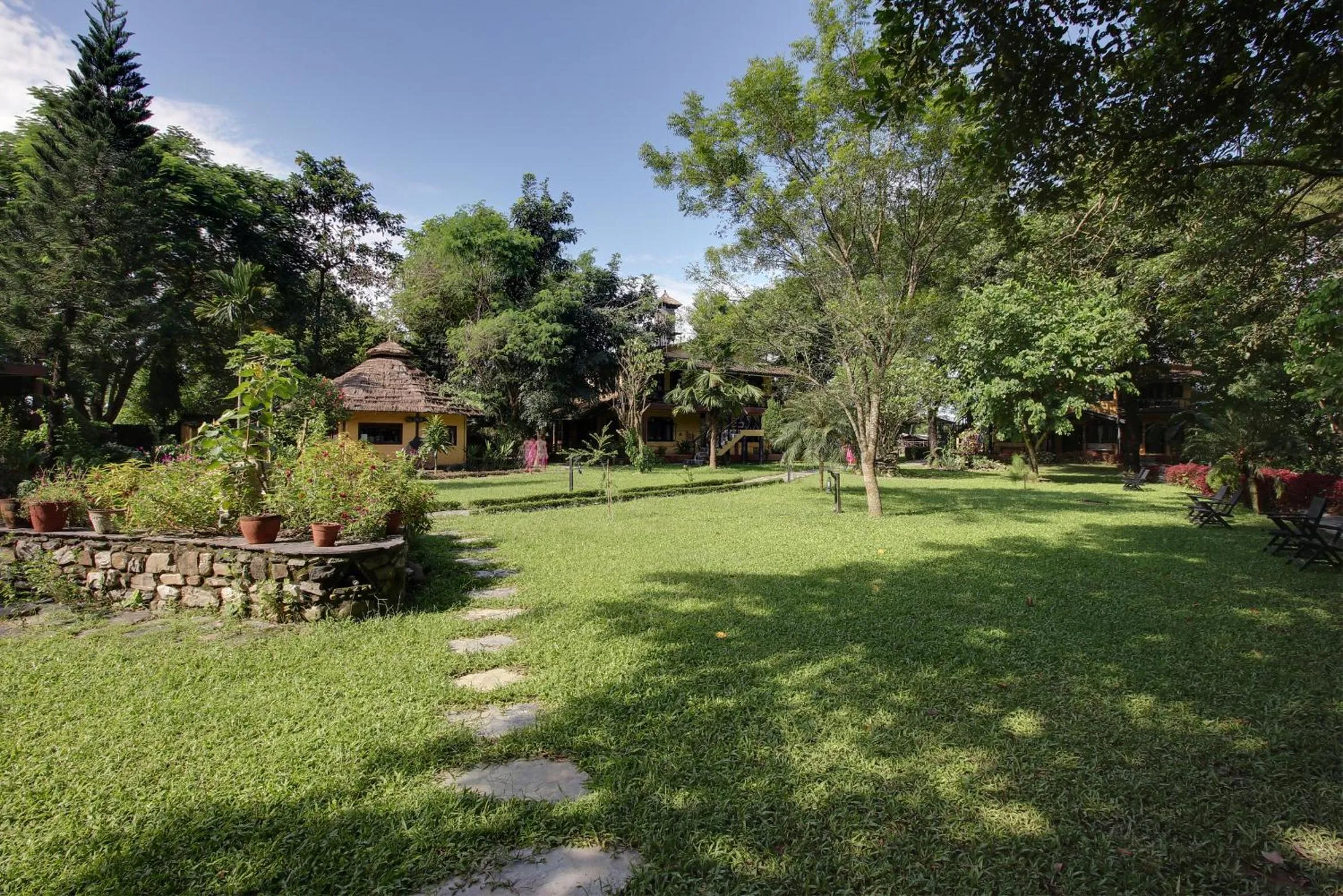 Garden view in Sapana Village Lodge