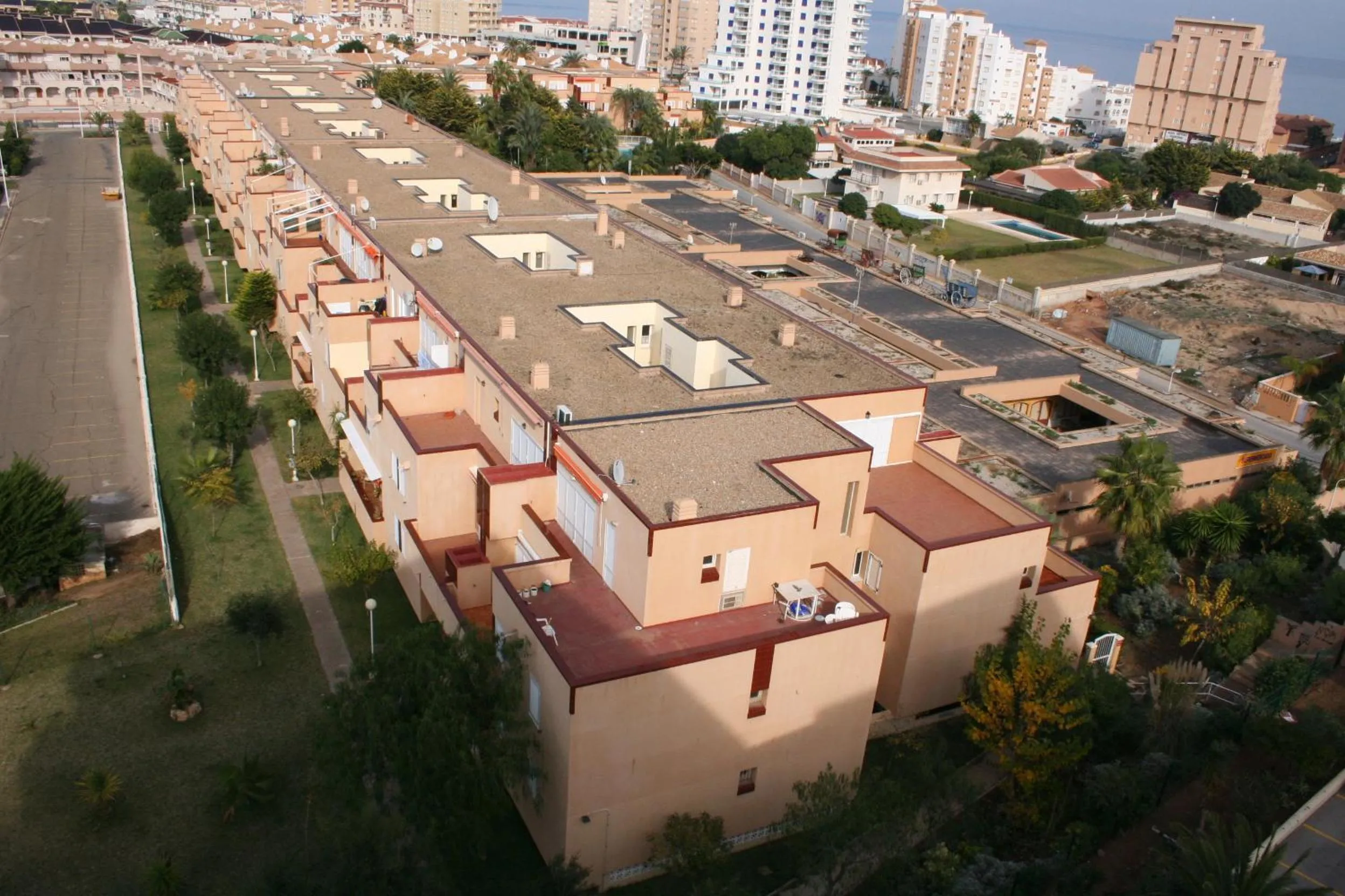 Bird's eye view in Inmovecos apart con piscina Alisios 227