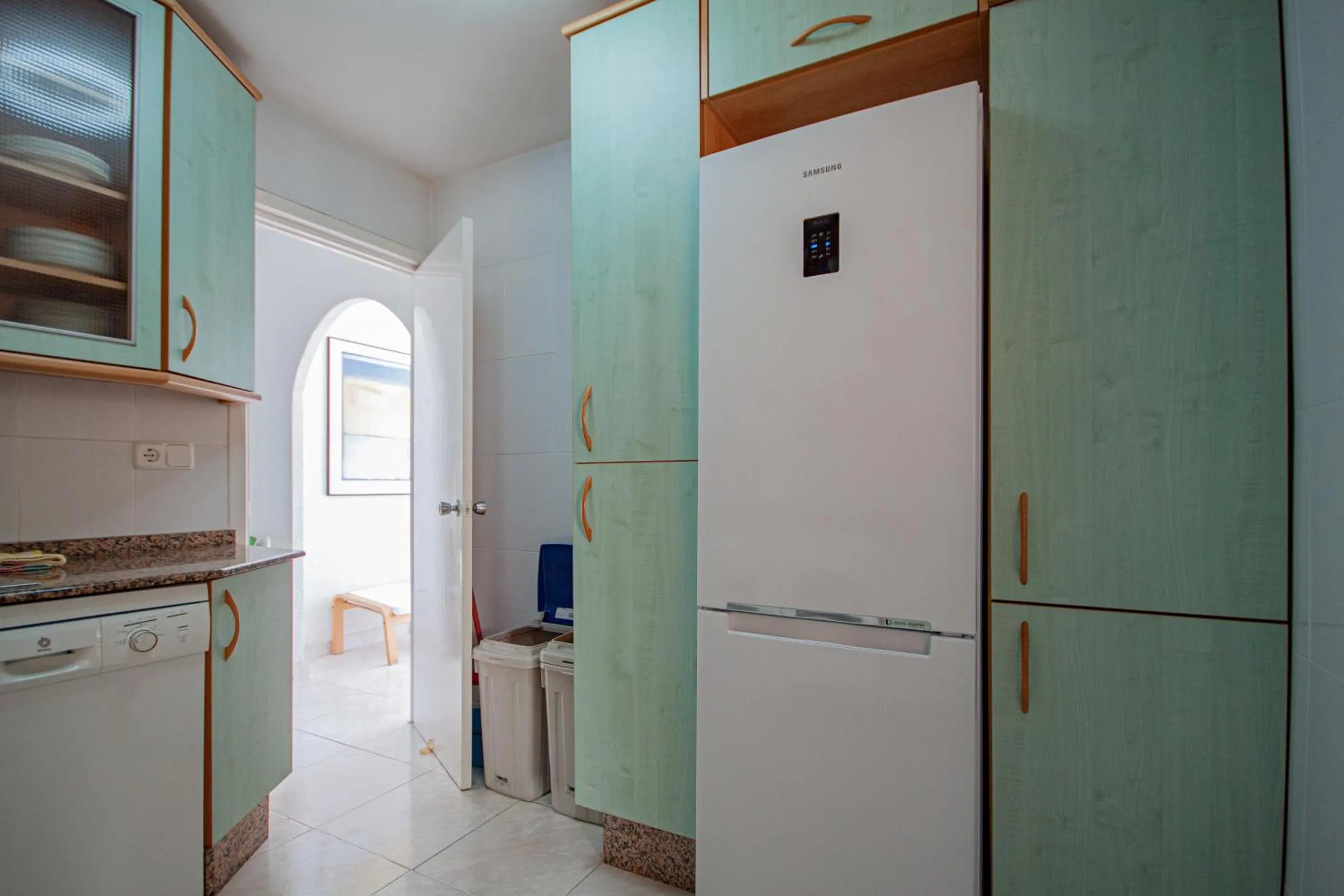 Kitchen or kitchenette in Inmovecos apart con piscina Alisios 227
