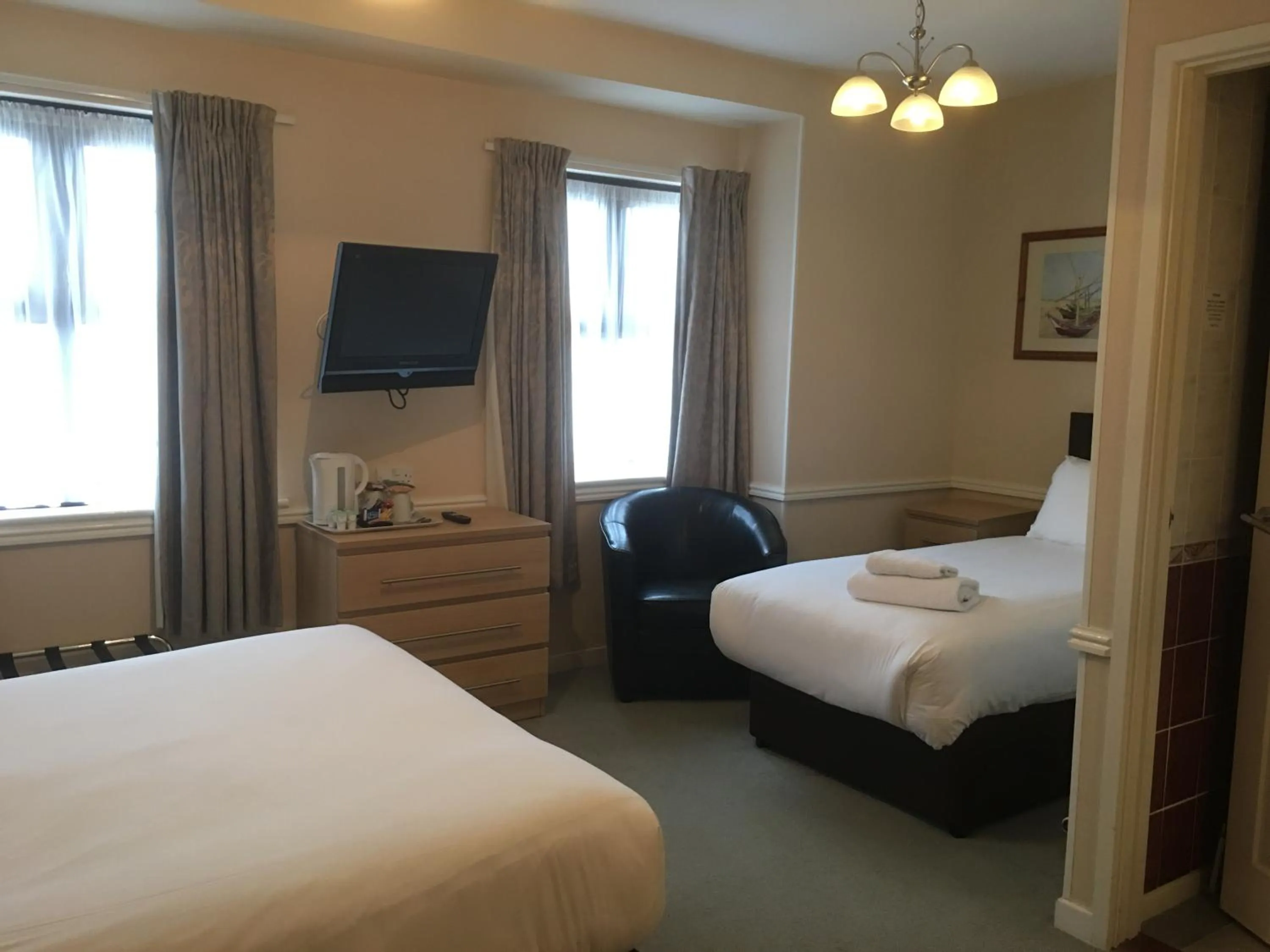 Bedroom, Bed in Best Western Weymouth Hotel Rembrandt