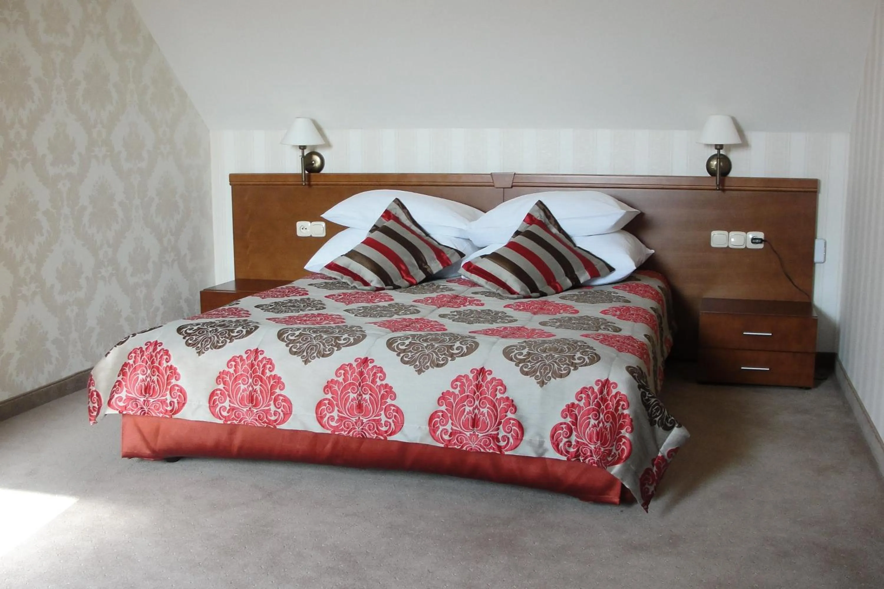 Decorative detail, Bed in Hotel Panorama