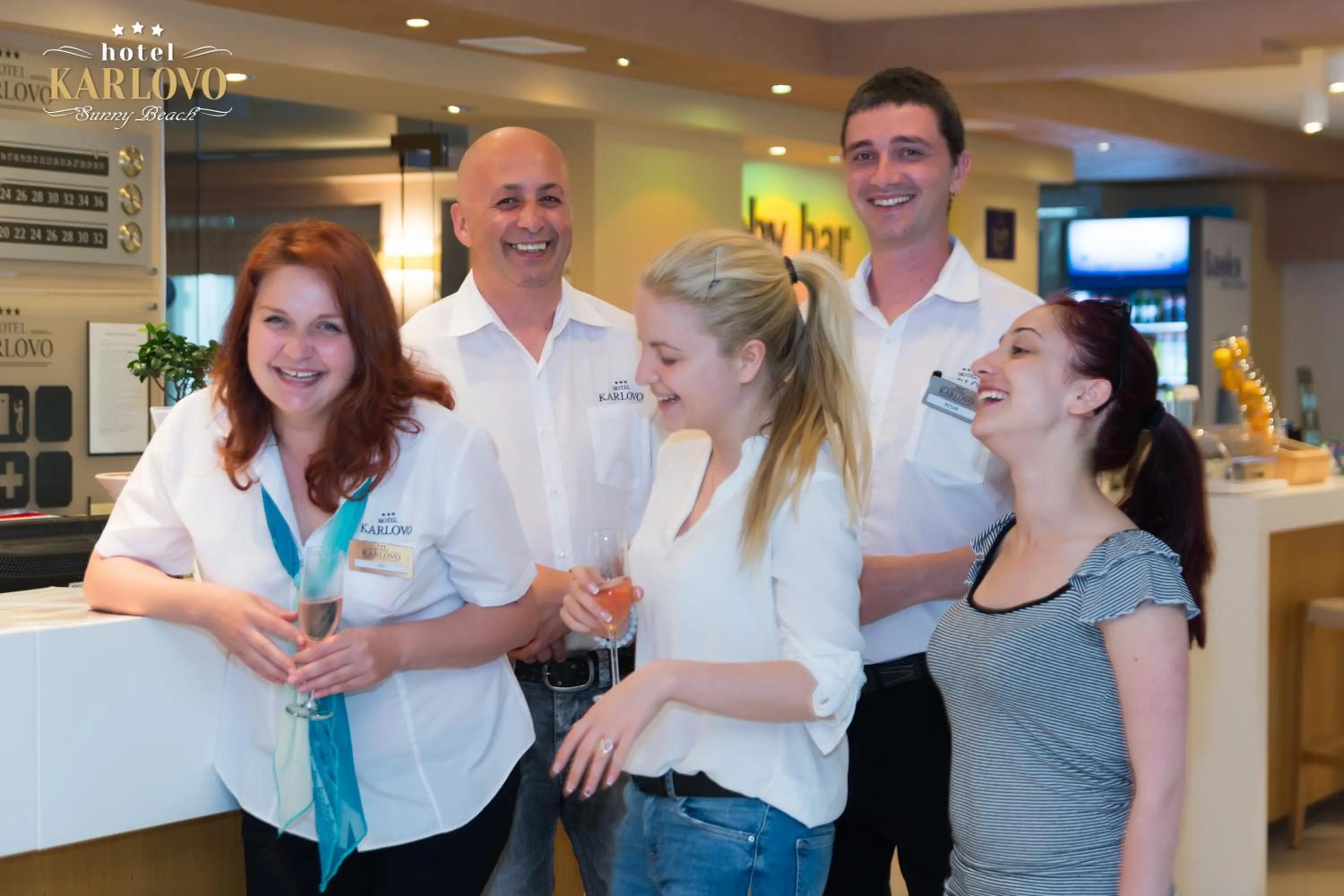 Lobby or reception in Karlovo Hotel