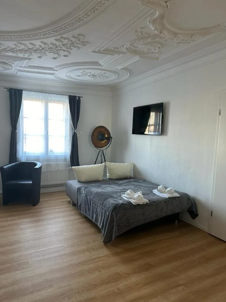 Bed in Hotel Zum Goldenen Anker