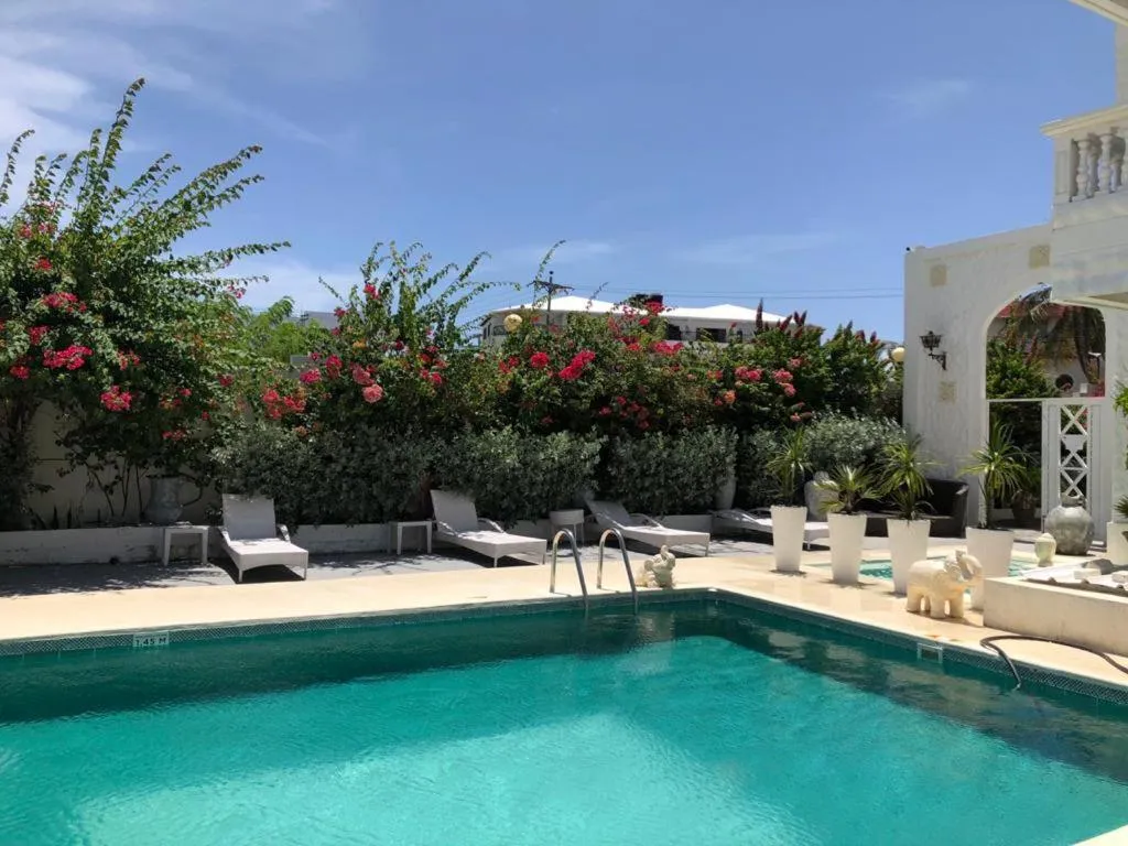 Pool view in Le Castel Blanc Hotel Boutique
