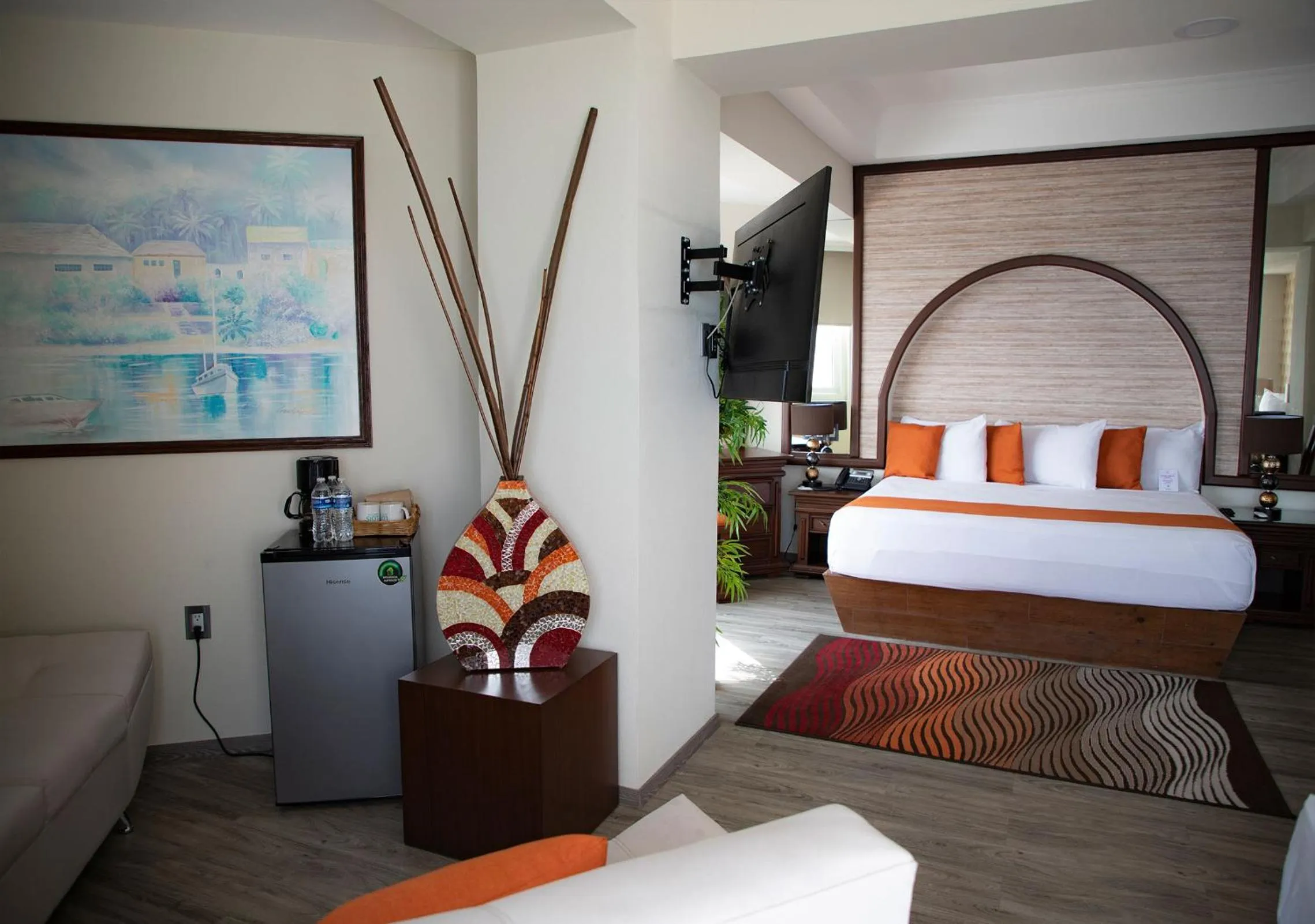 Bed in Hotel Lois Veracruz