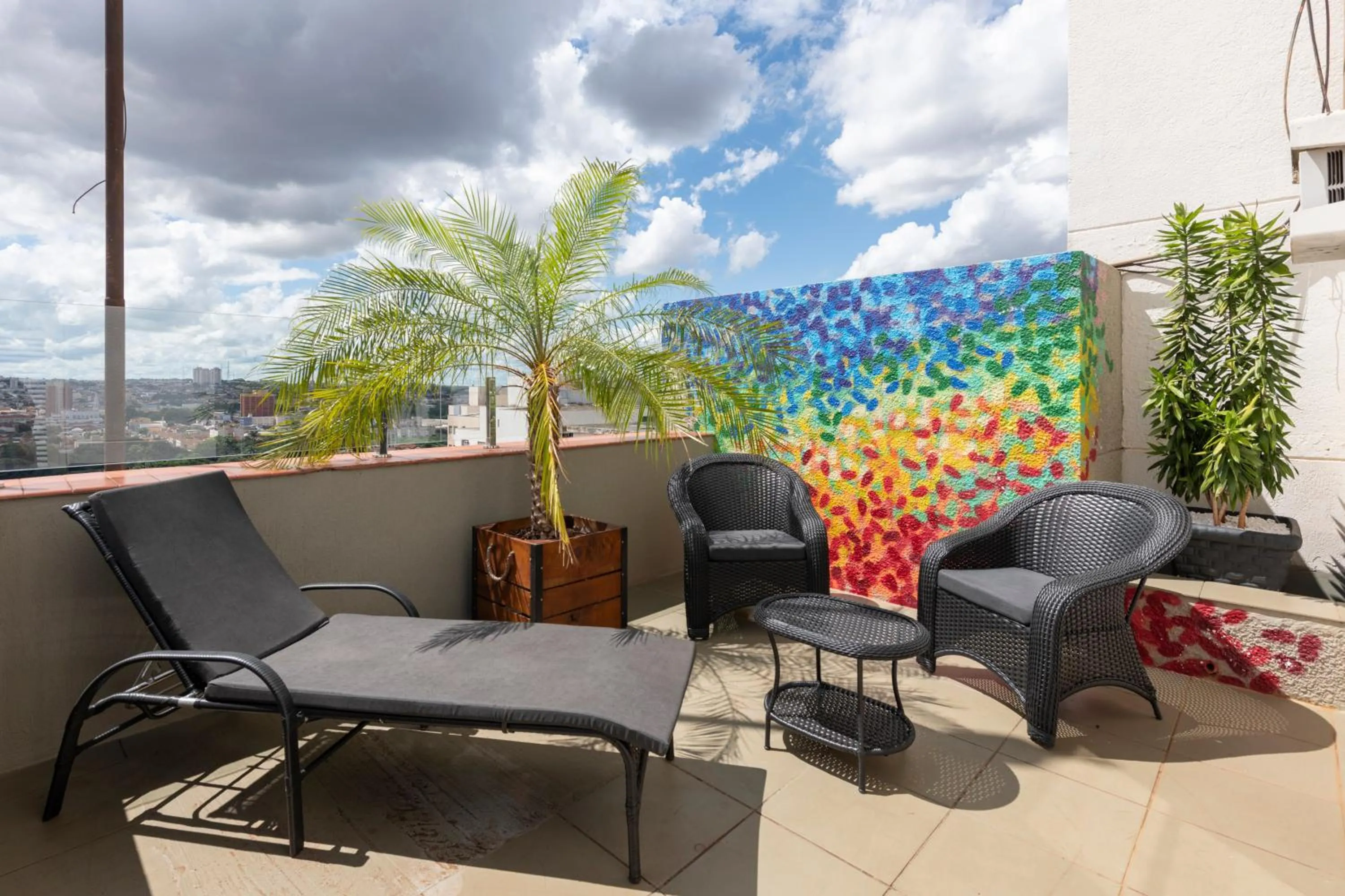 Balcony/Terrace in Monreale Express Ribeirão Preto