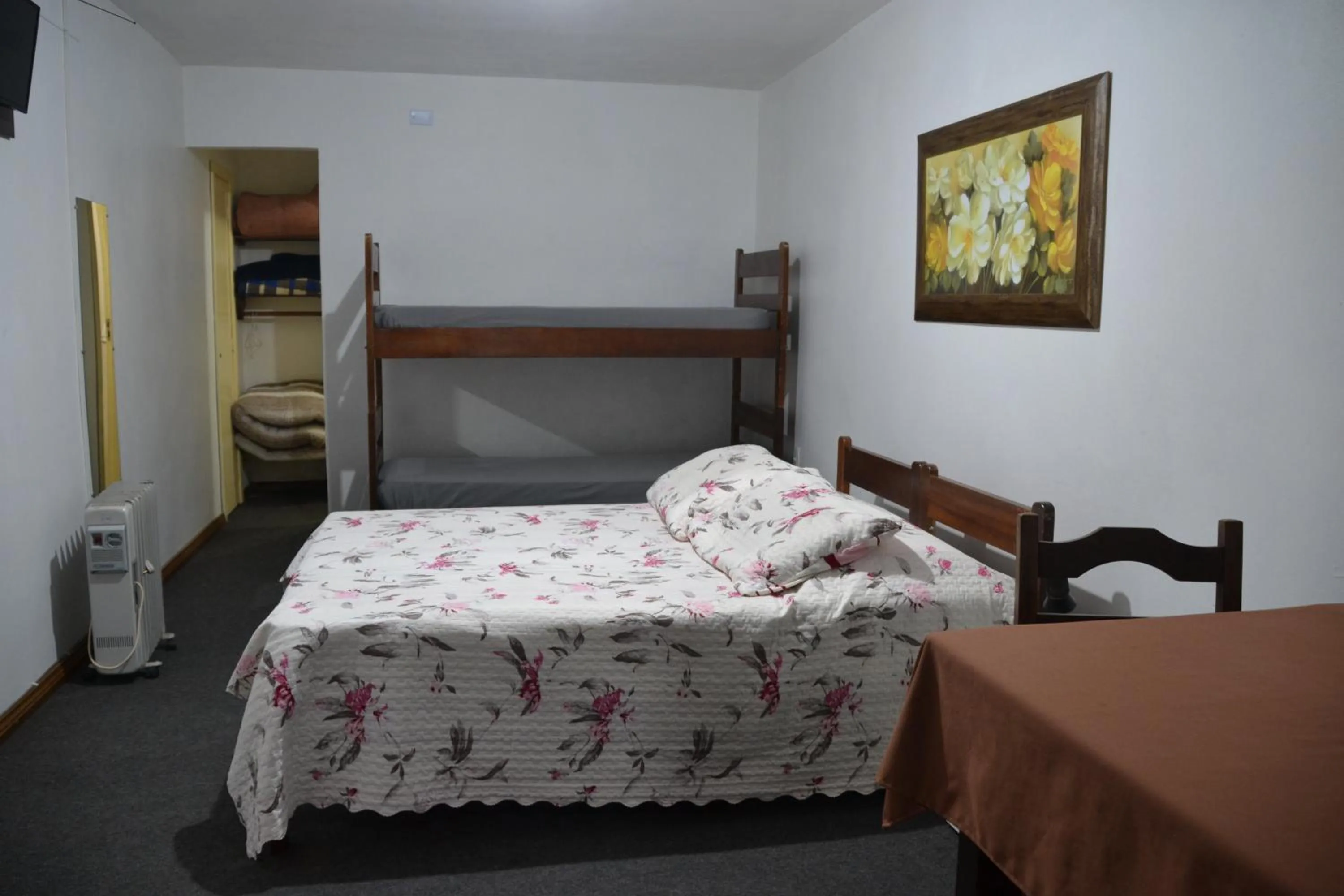 Bed in Hotel Pousada Dos Pinheiros