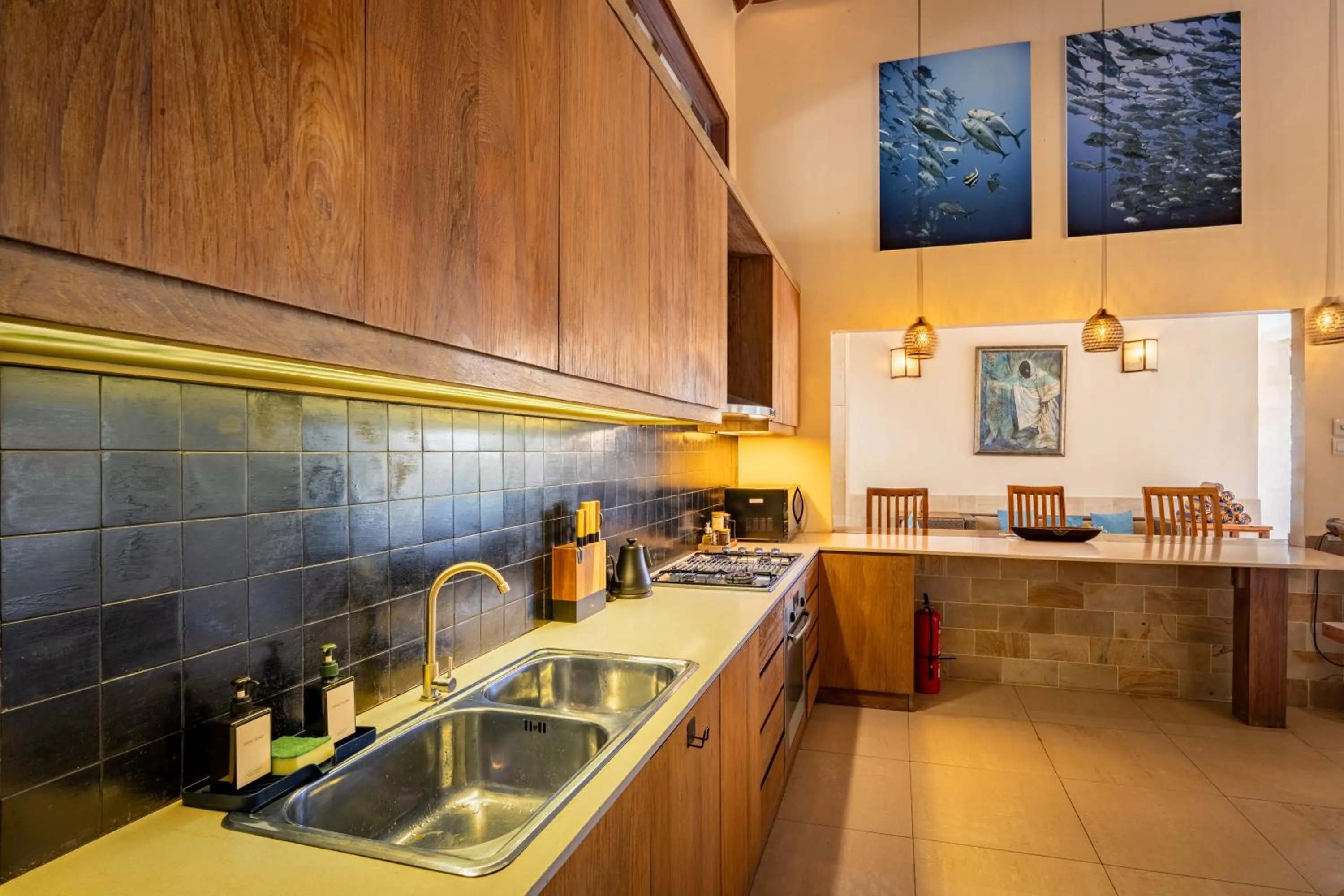 kitchen in Kelapa Villas