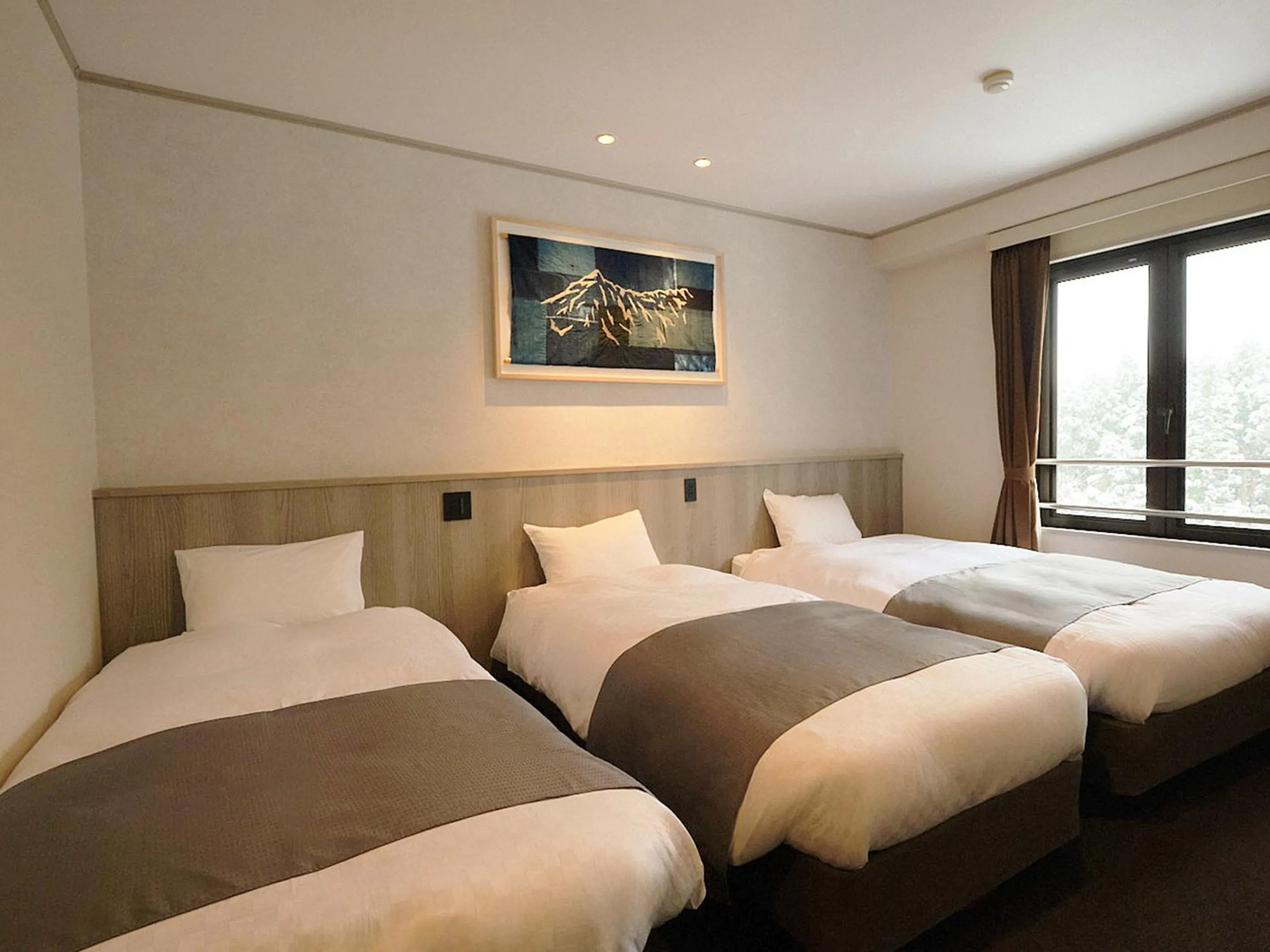 Bed in Hotel Abest Happo Aldea