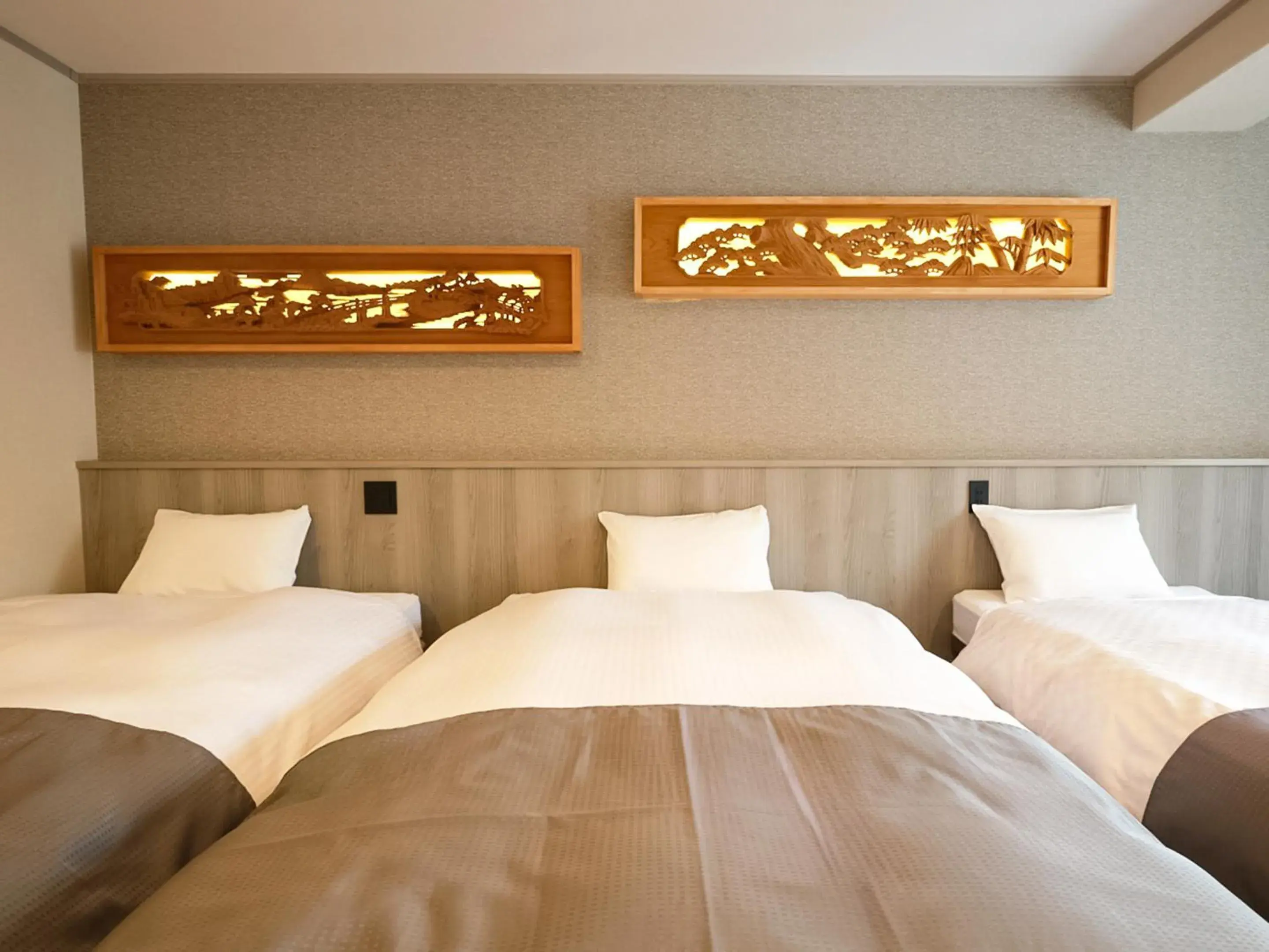 Bed in Hotel Abest Happo Aldea Bed in Hotel Abest Happo Aldea